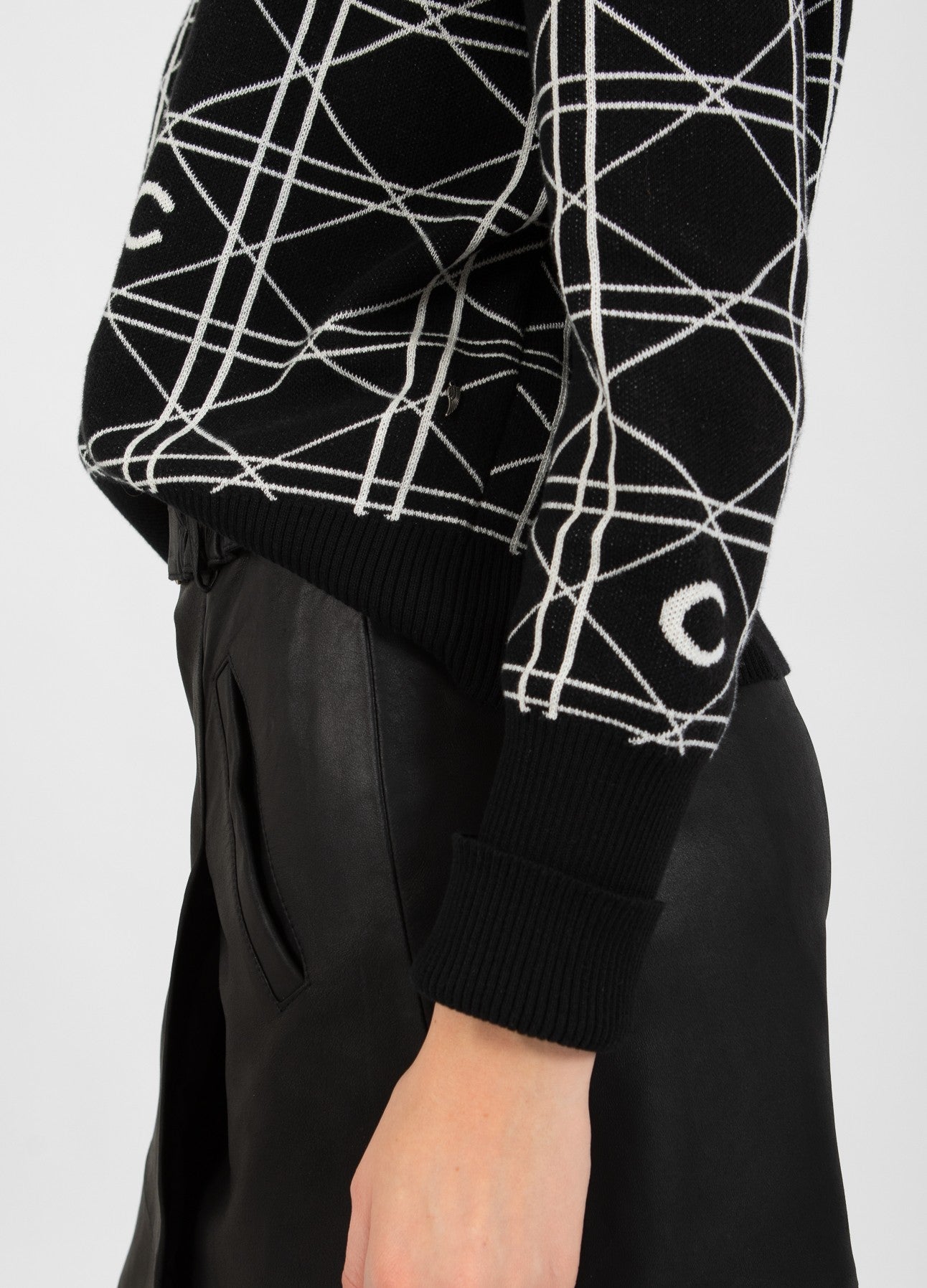 SEAWOOL MED LOGO - Black/creme
