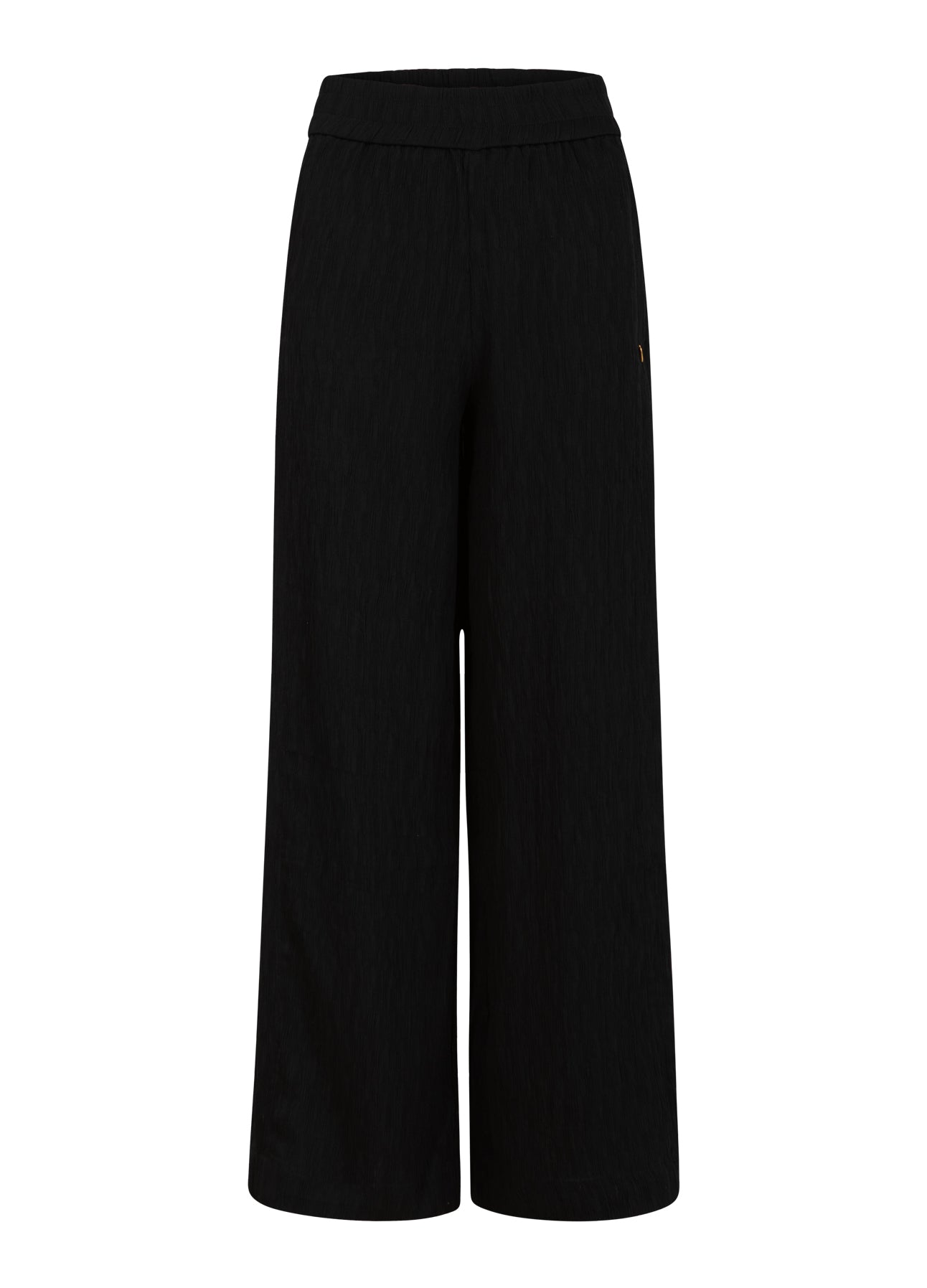 STRUKTUR BUKSER - SILLE FIT - Black