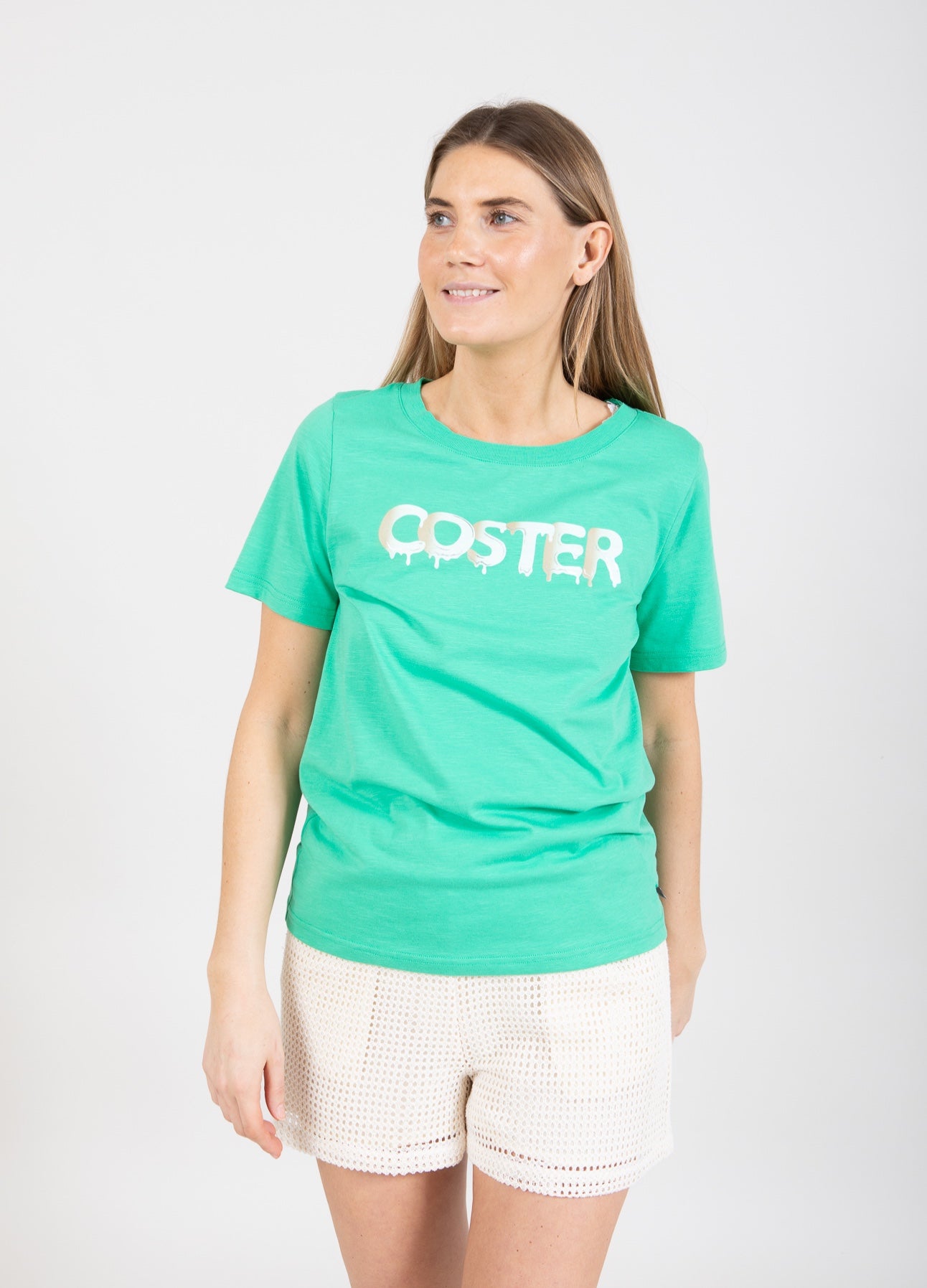 T-SHIRT MED GRAFITTI LOGO - Clover green