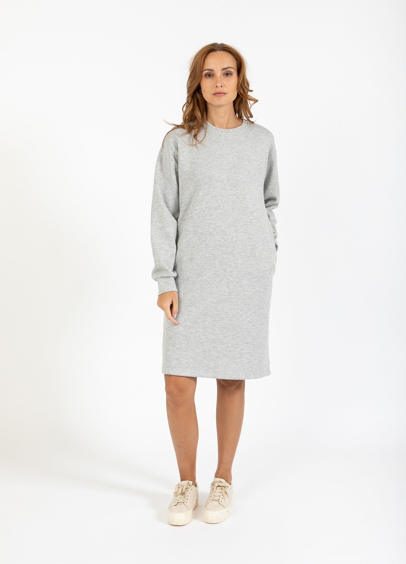CC HEART BILLIE SWEATKJOLE - Light grey melange