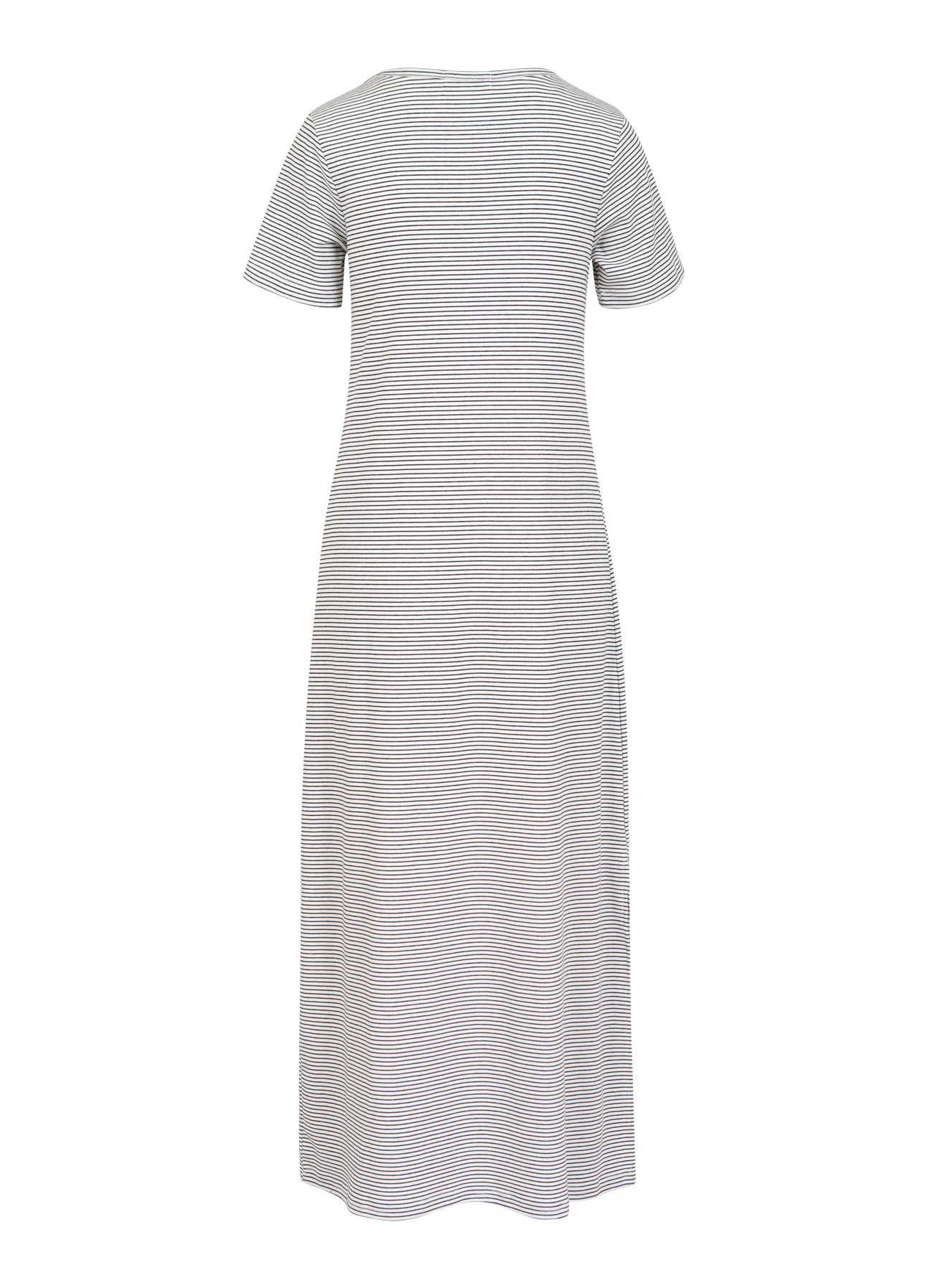 CC HEART ELYSE LØS KJOLE - White/black stripe