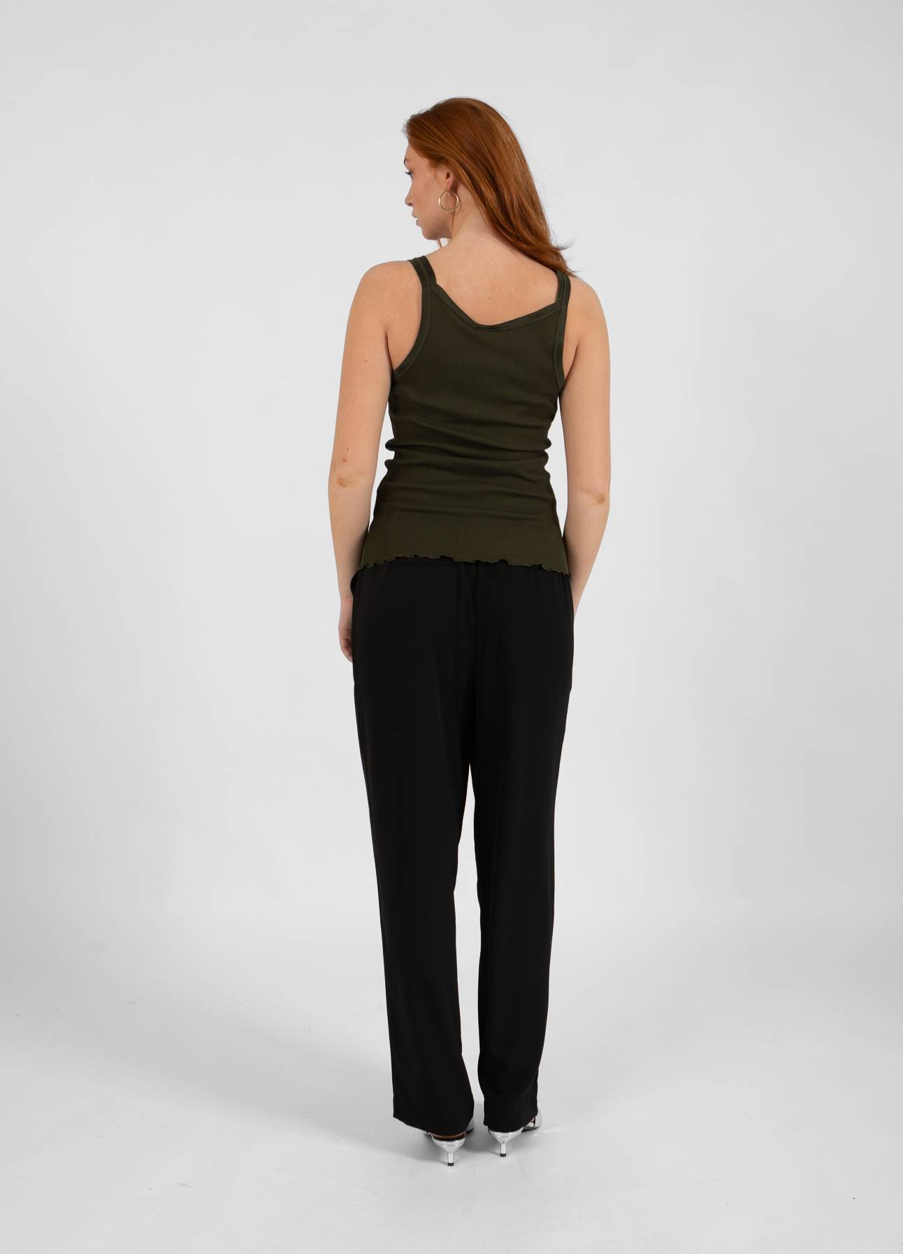 CC HEART SILKE-TOP - Hunter Green