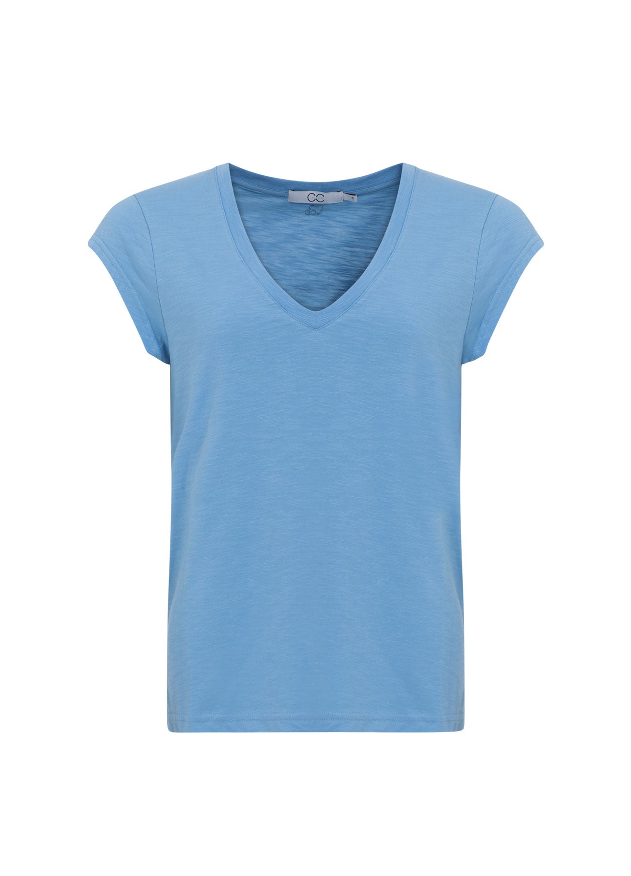 CC HEART V-HALS T-SHIRT - Airy blue Mode