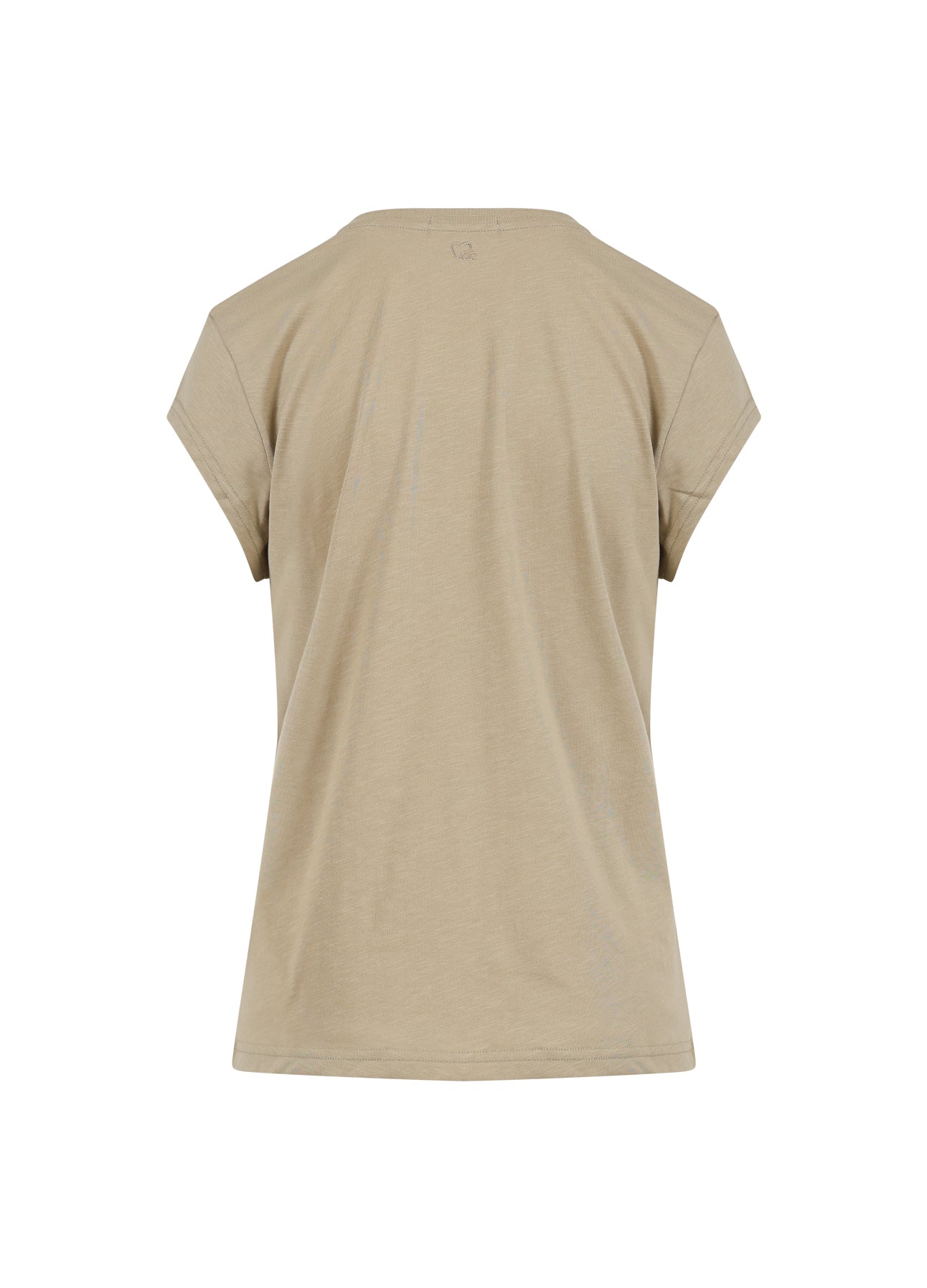 CC HEART V-HALS T-SHIRT - Sand olive