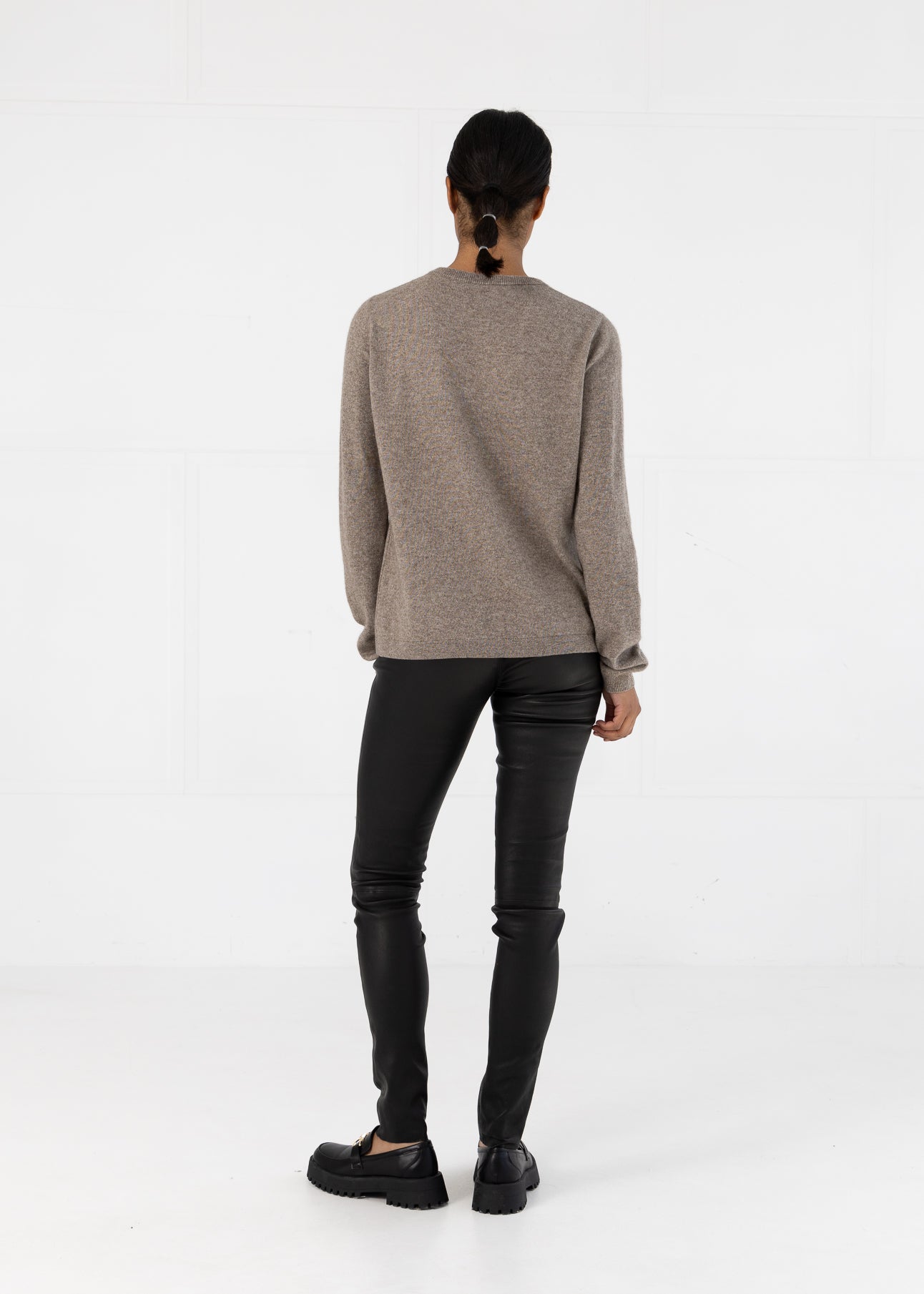 LÆDERLEGGINGS - Black