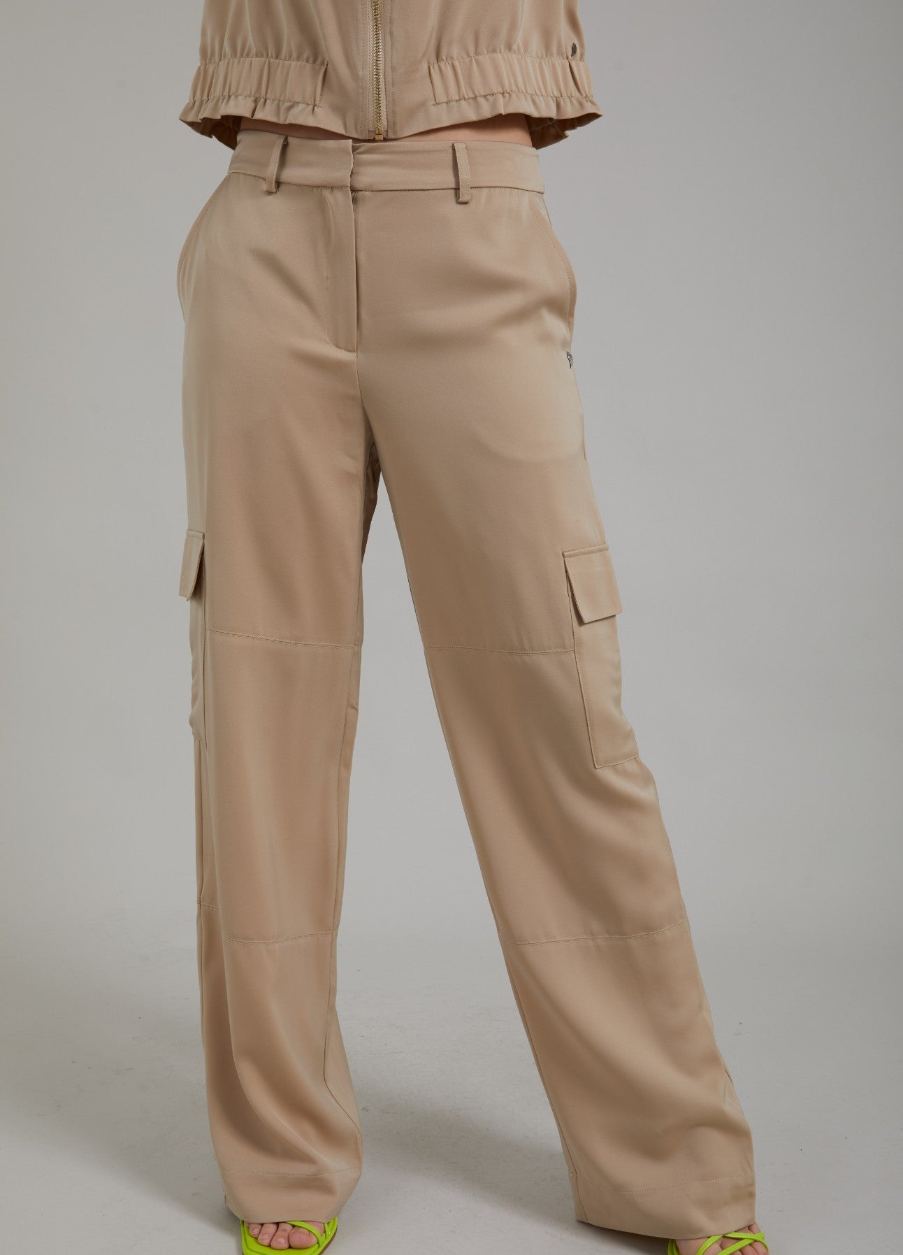 CARGOBUKSER M. LOMMER - PETRA FIT - Pale khaki på udsalg