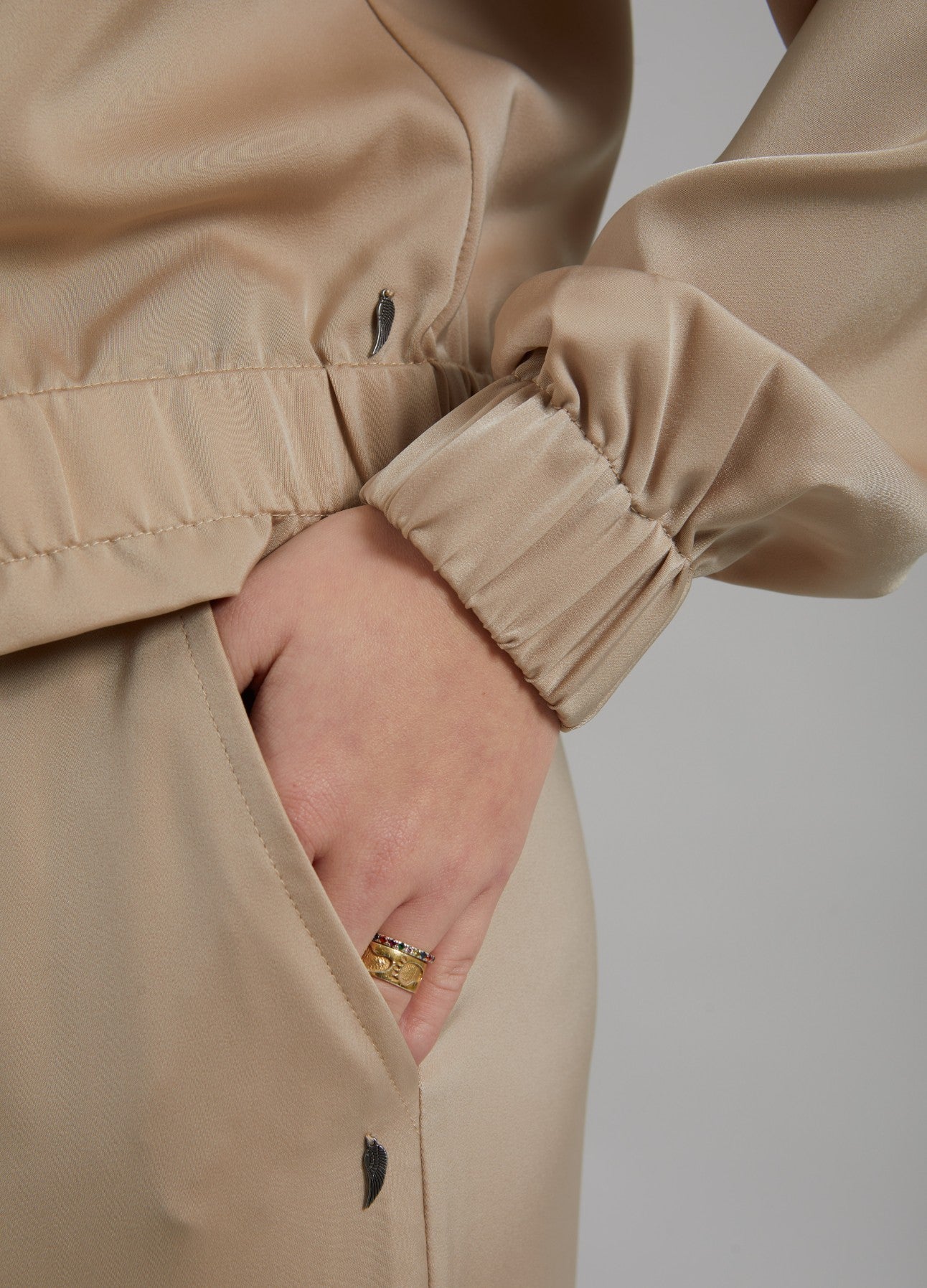 CARGOBUKSER M. LOMMER - PETRA FIT - Pale khaki på udsalg