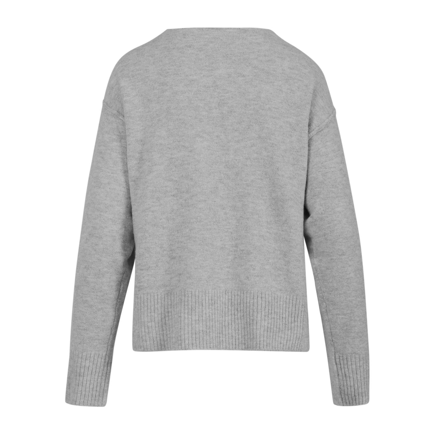 CC HEART EMERIE V-HALS SWEATER - Light grey melange