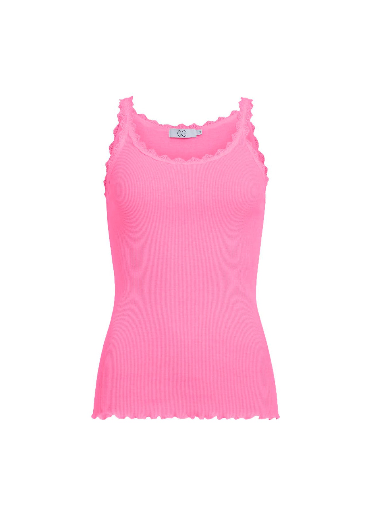 CC HEART SILKE TOP MED BLONDE - Candyfloss Udsalg