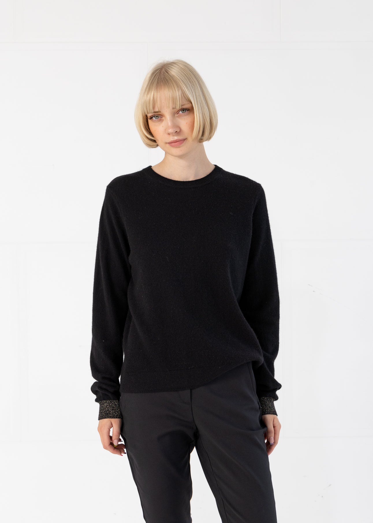 KASHMIR SWEATER - Black