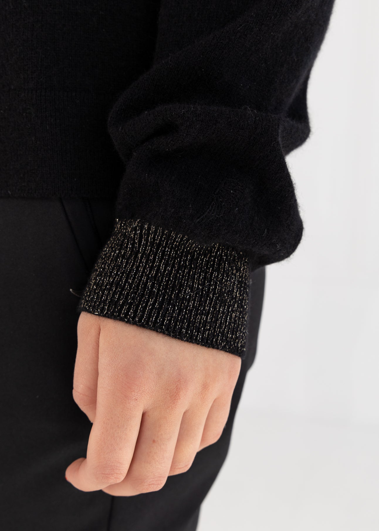 KASHMIR SWEATER - Black