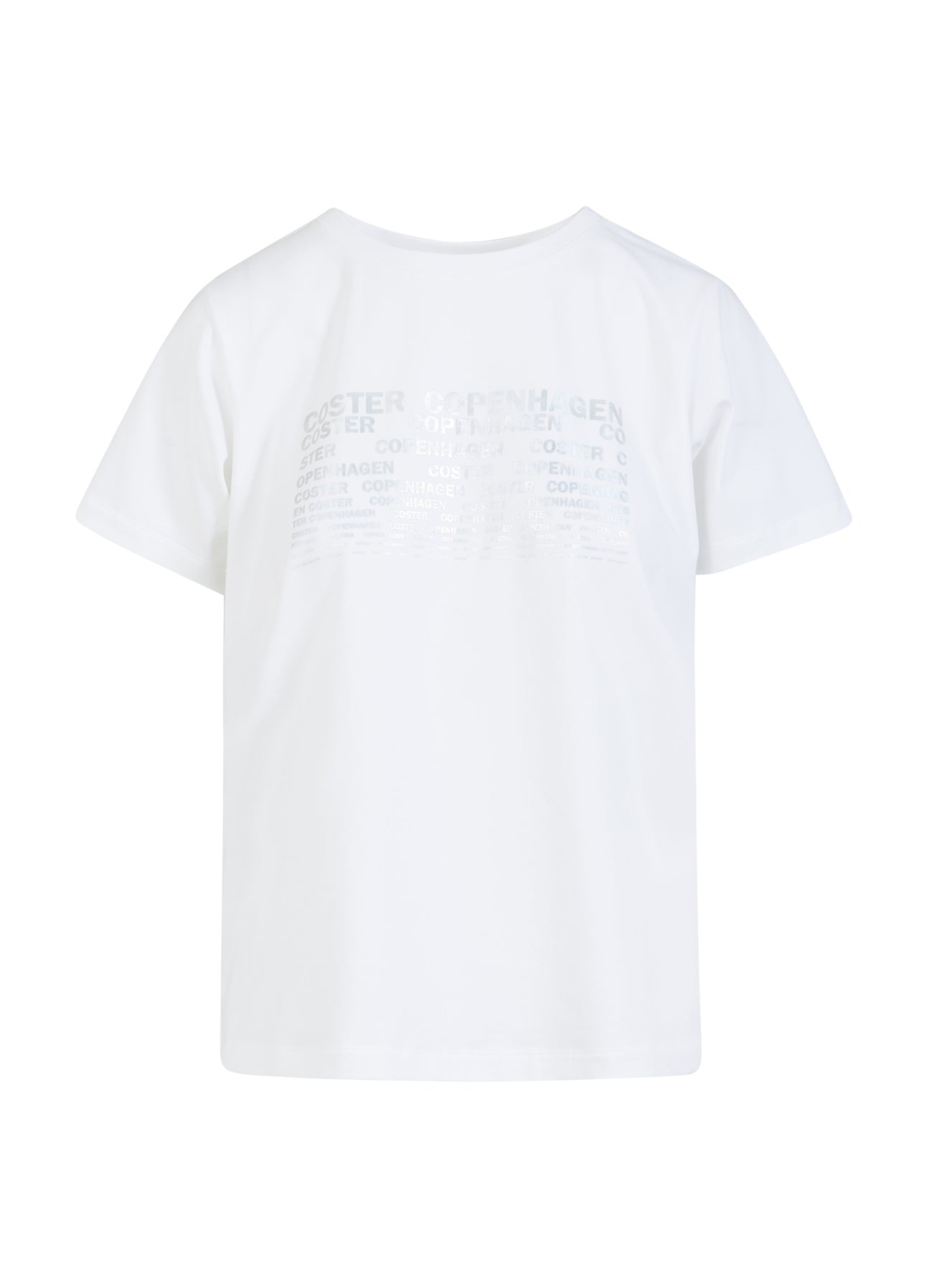 T-SHIRT MED LOGO - MIDTERÆRMER - White