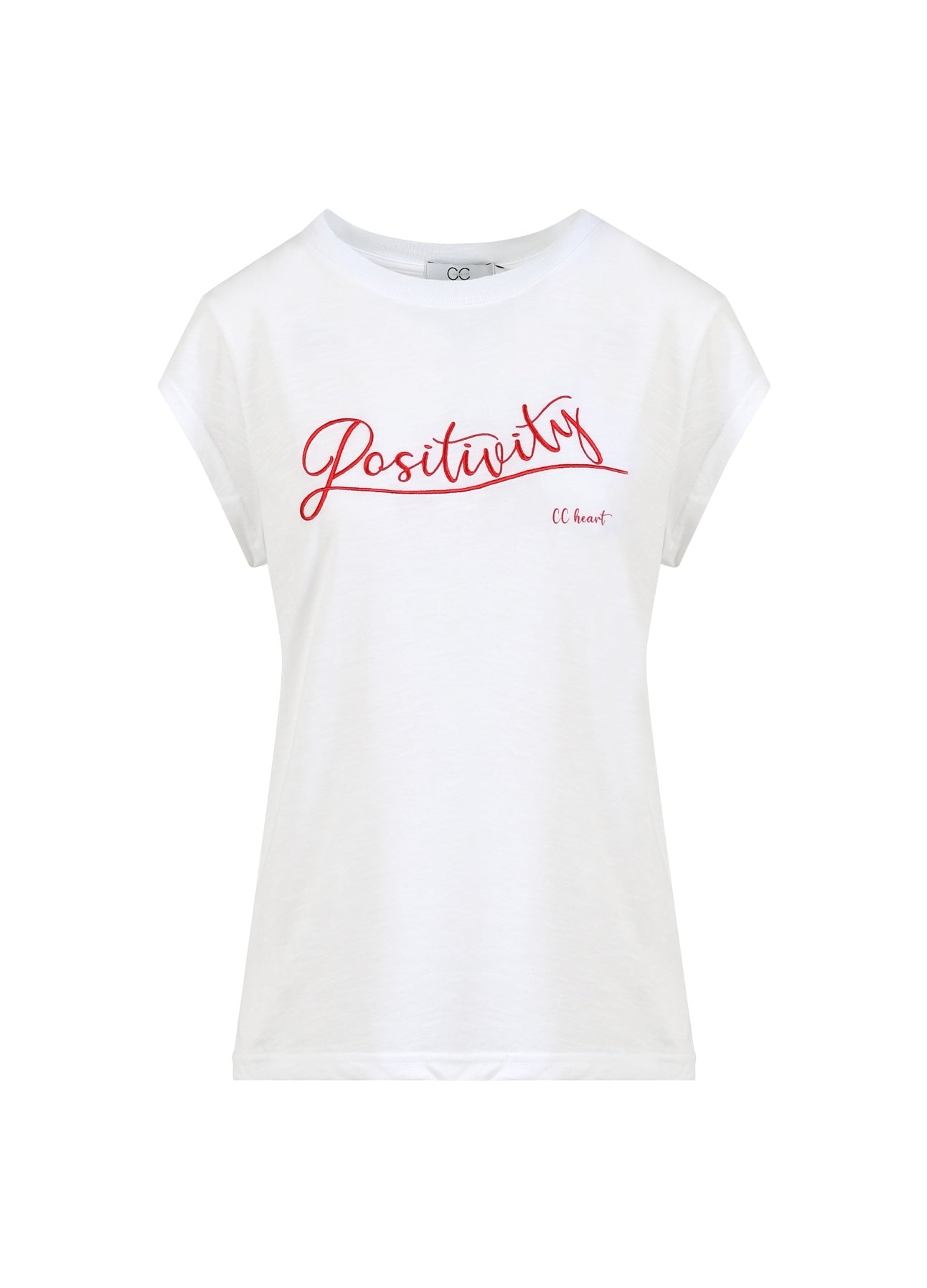 CC HEART POSITIVITY T-SHIRT - KORTÆRME - White