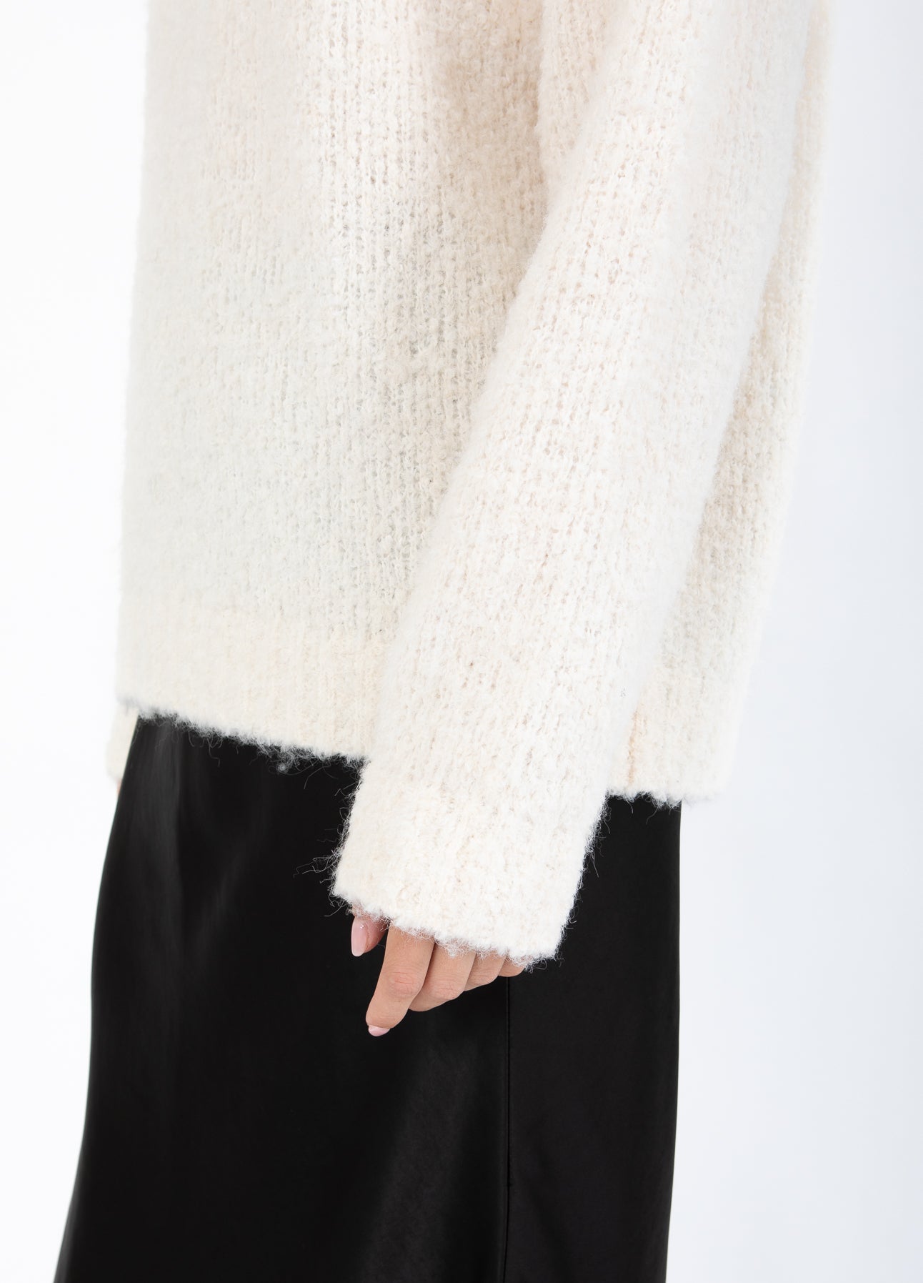 CC HEART AMAYA STRIK SWEATER - Off white