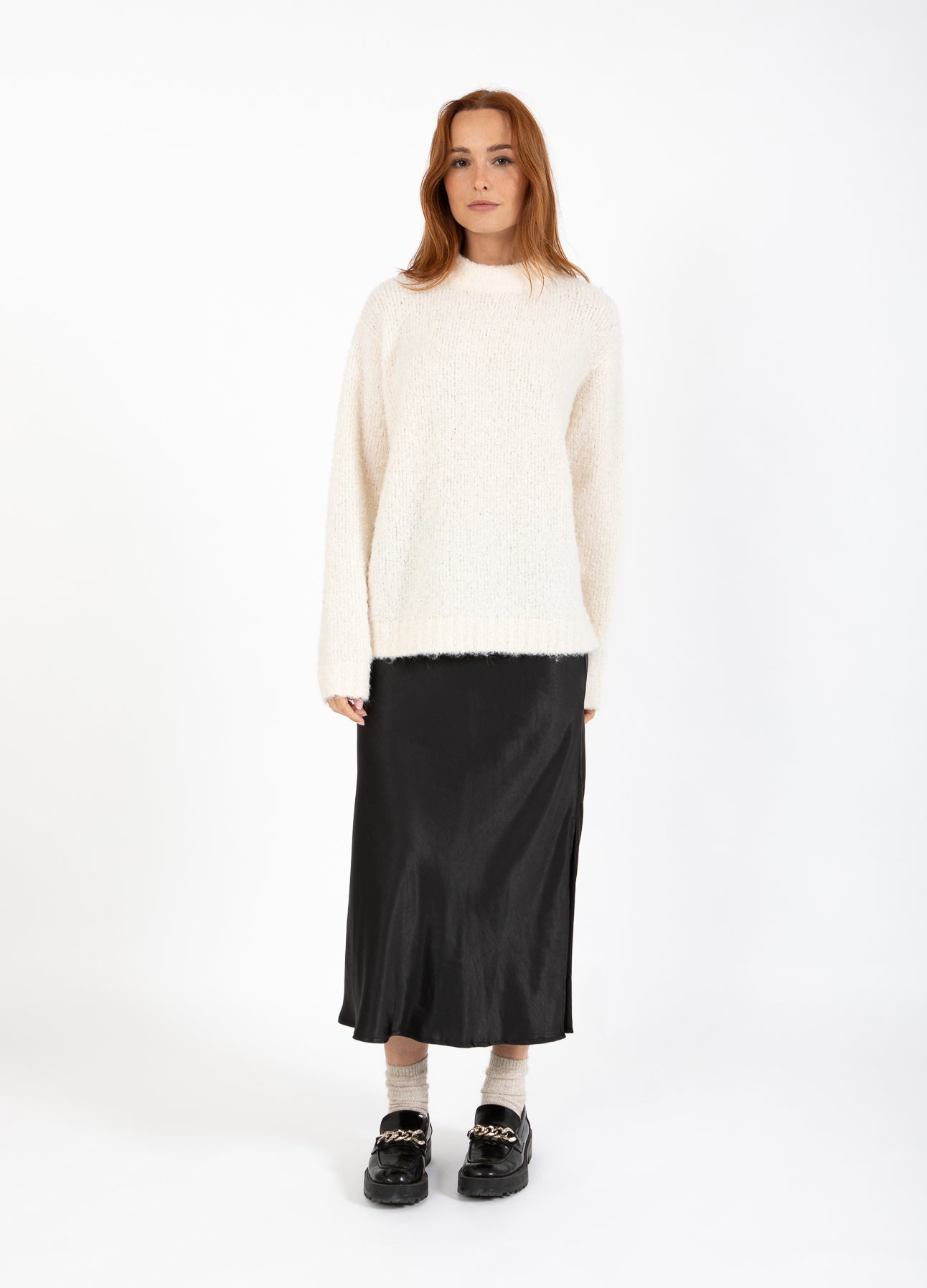 CC HEART AMAYA STRIK SWEATER - Off white