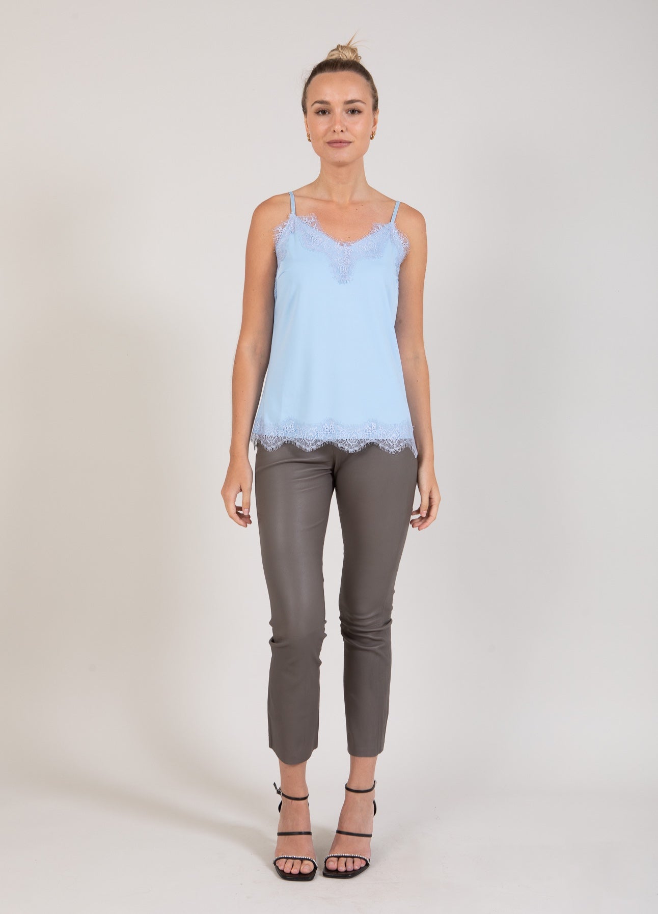 CC HEART BLONDETOP - Light blue