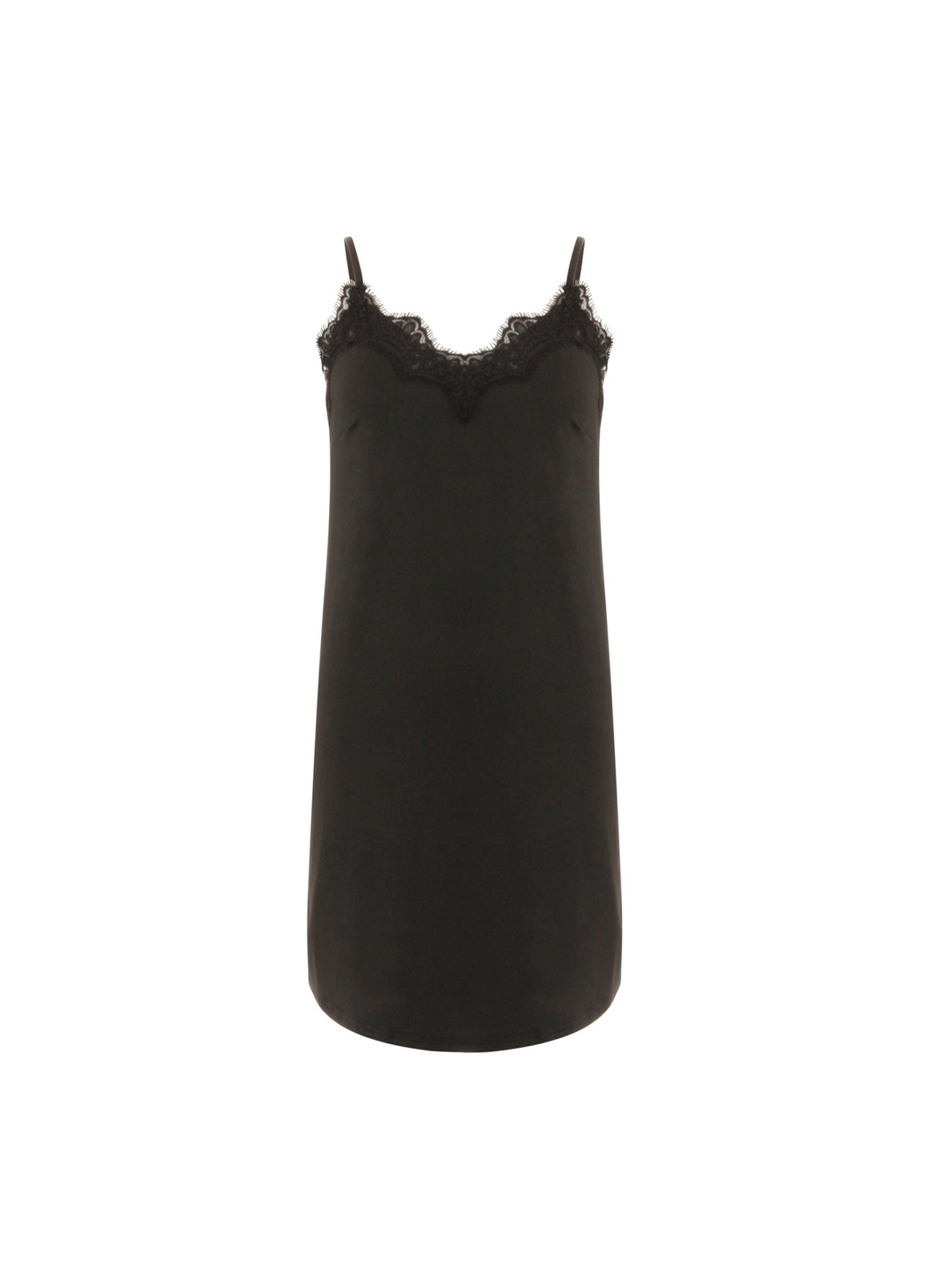 CC HEART SLIP KJOLE MED BLONDE - Black