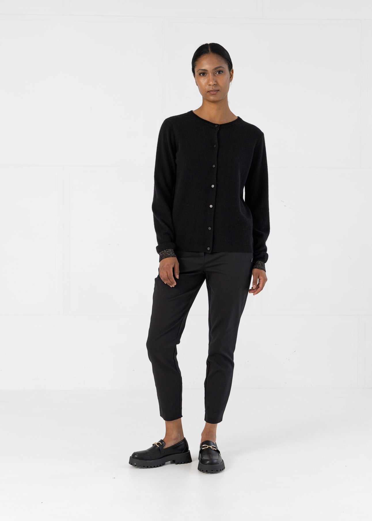 KASHMIR CARDIGAN - Black