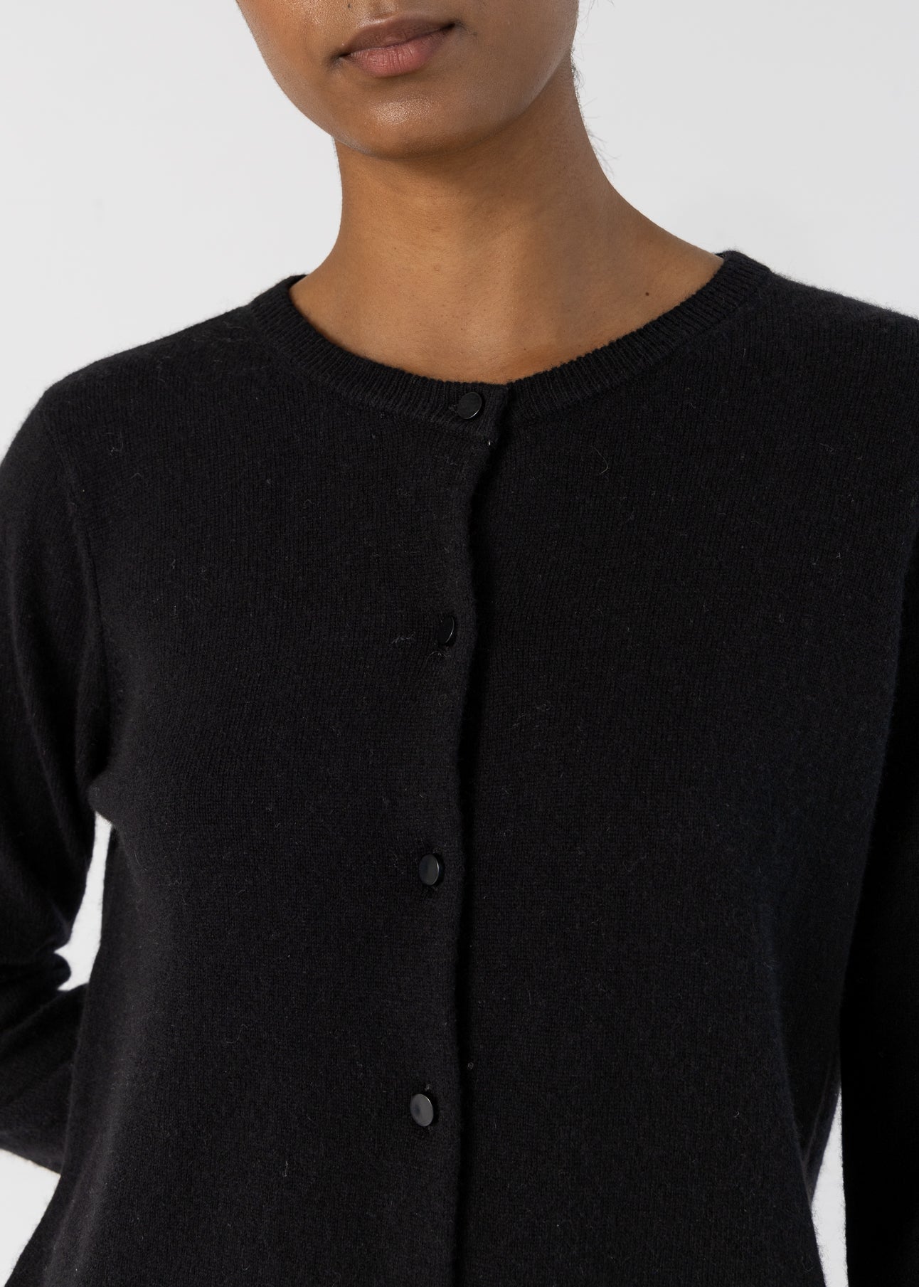 KASHMIR CARDIGAN - Black