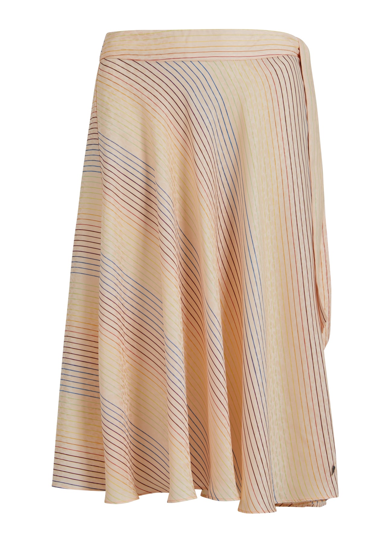 NEDERDEL M. STRIBET REGNBUE PRINT - Rainbow stripe print Online nu