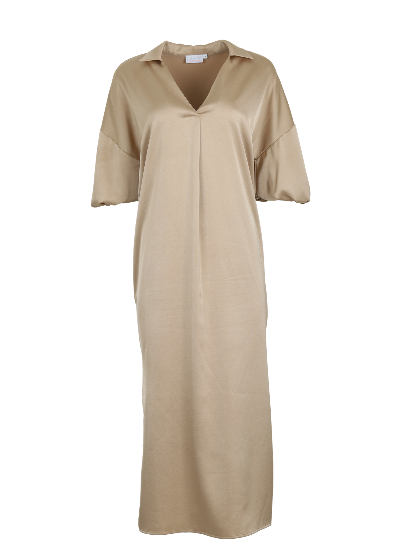 PRE-LOVED KJOLE M. V-HALS - Sandy beige