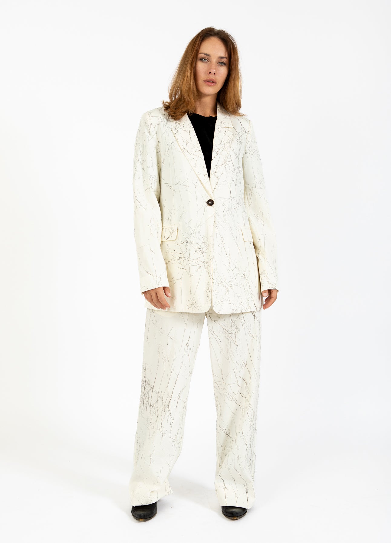 RYNKET BLAZER - Creme / black