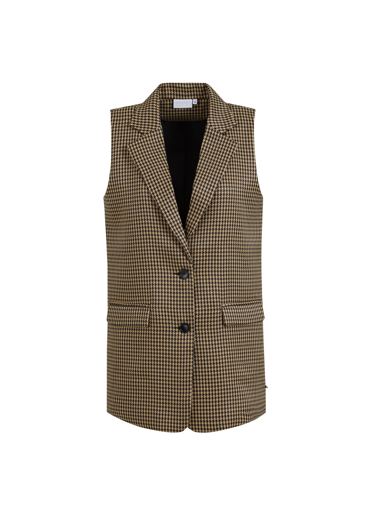 VEST I HOUNDSTOOTH - Beige houndstooth Mode