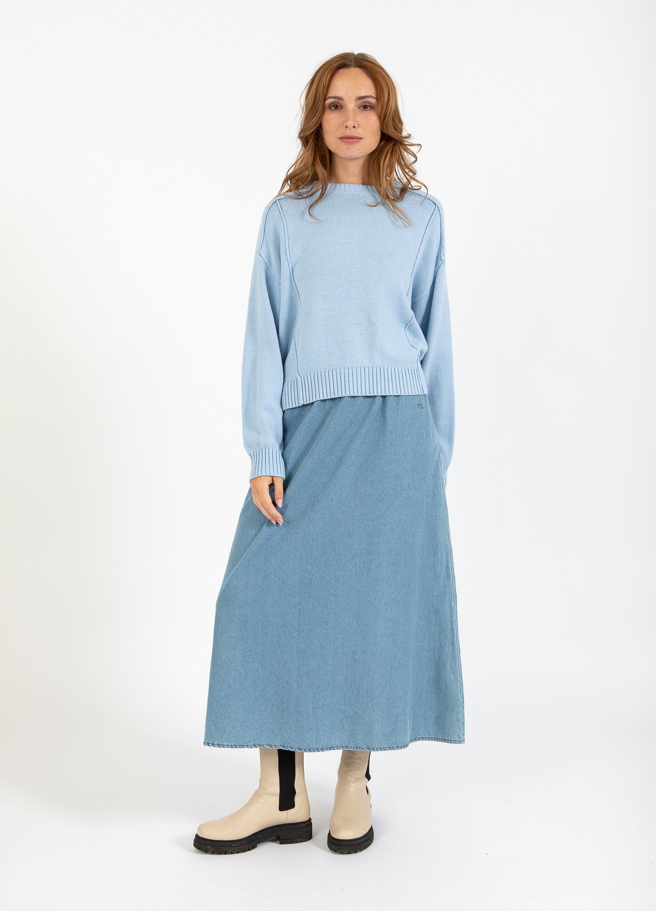 CC HEART AVERY O-HALS SWEATER - Bright blue