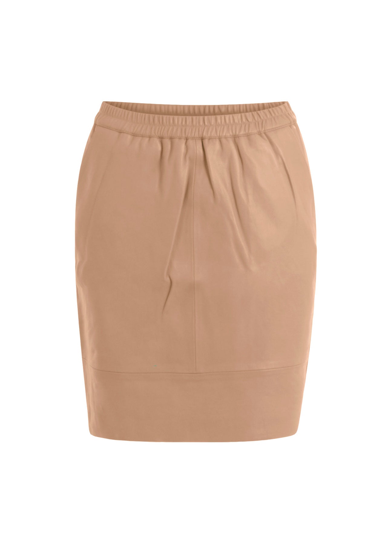 CC HEART LÆDERNEDERDEL - Golden Beige