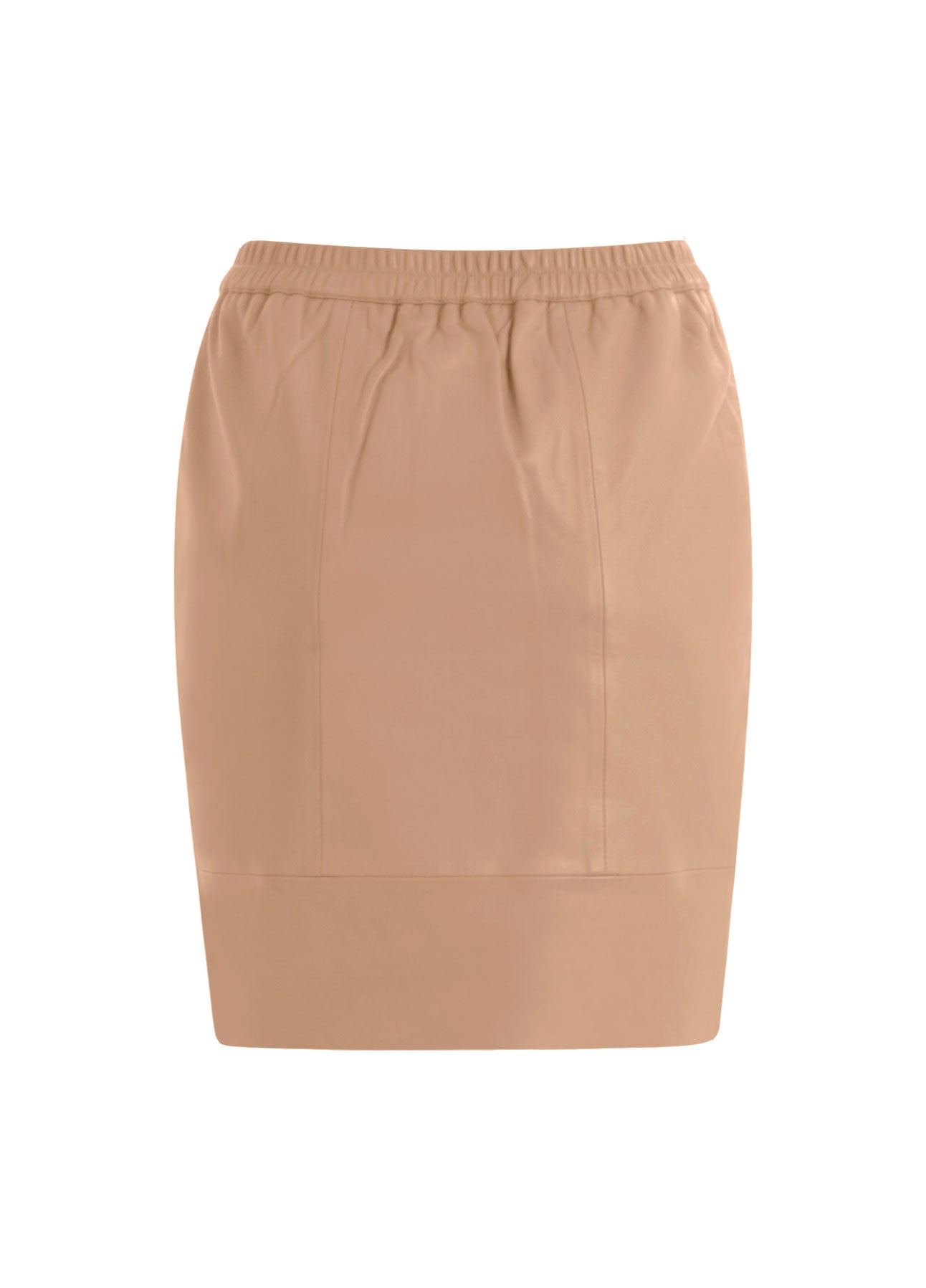 CC HEART LÆDERNEDERDEL - Golden Beige