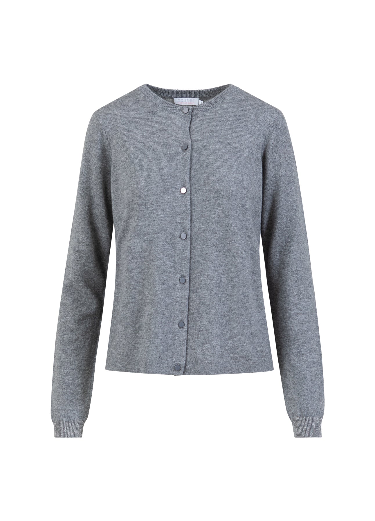 KASHMIR CARDIGAN - Grey melange Rabat