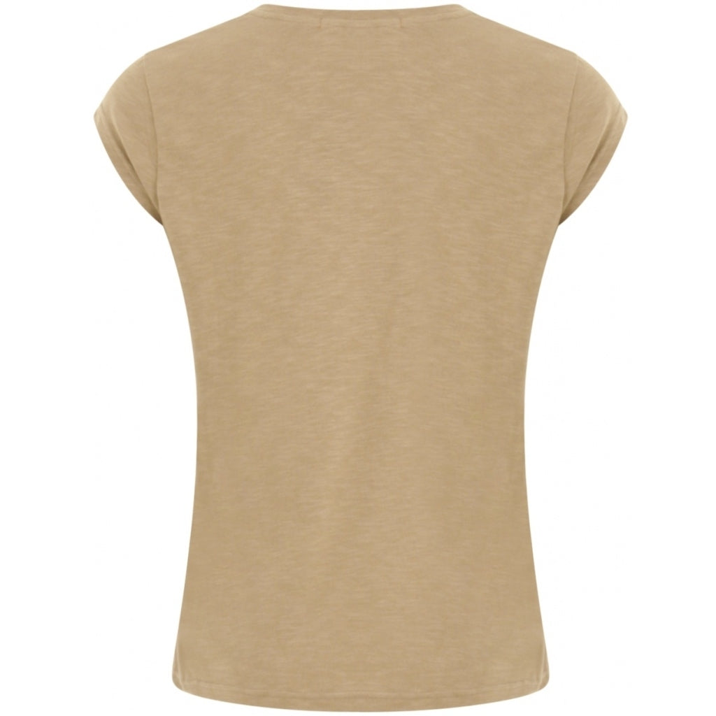 CC HEART V-HALS T-SHIRT - Warm Sand