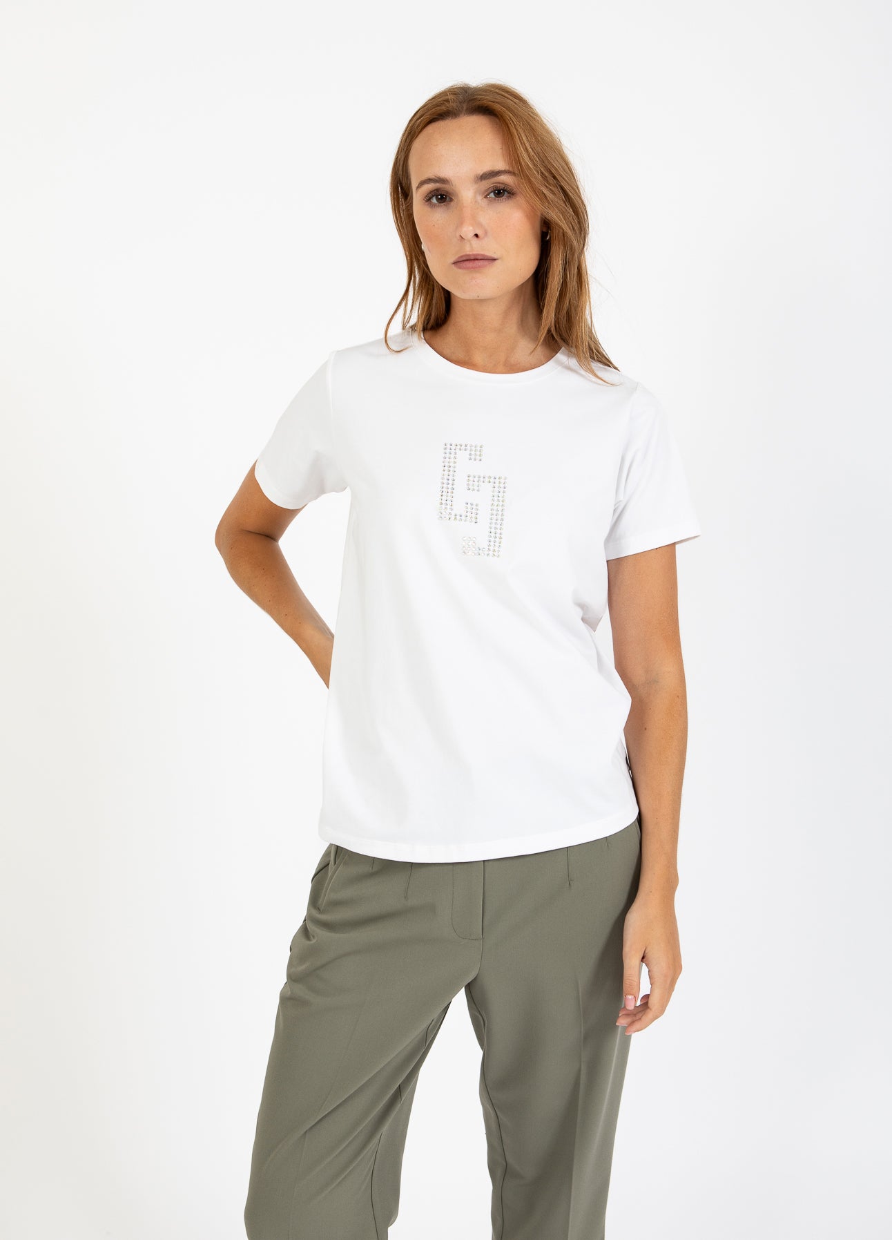 CC RHINSTEN T-SHIRT - White