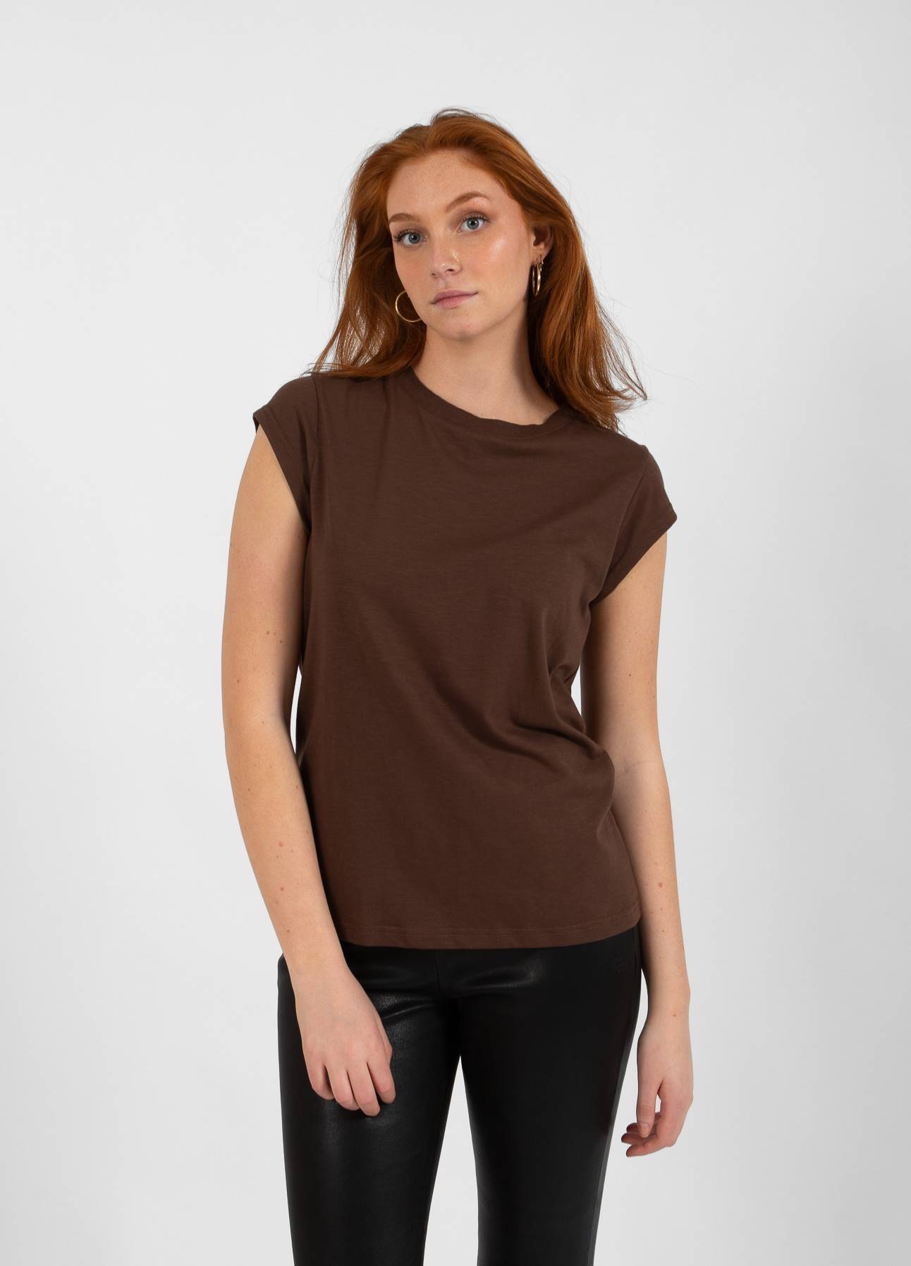 CC HEART REGULAR T-SHIRT - Chocolate nut