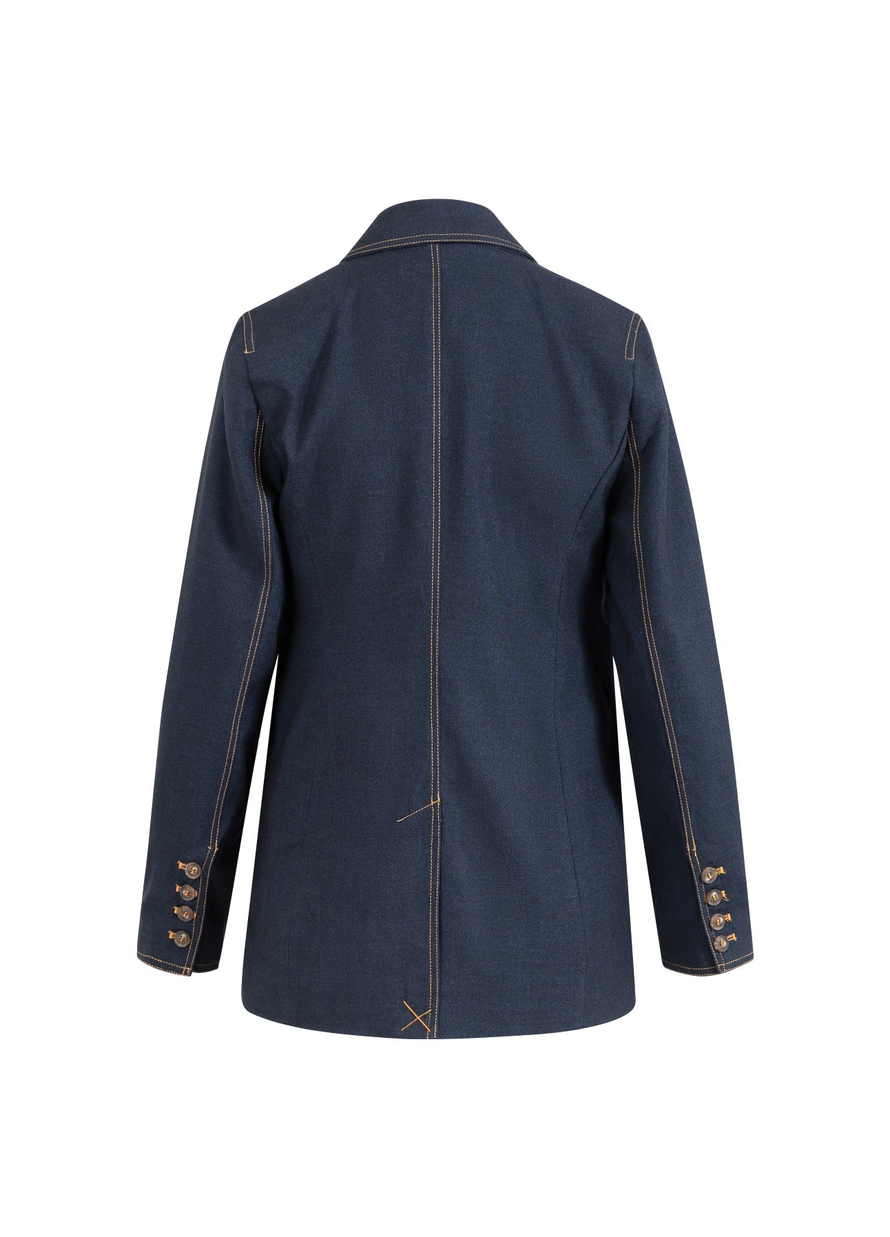 DOBBELTBRYSTET BLAZER - Night blue