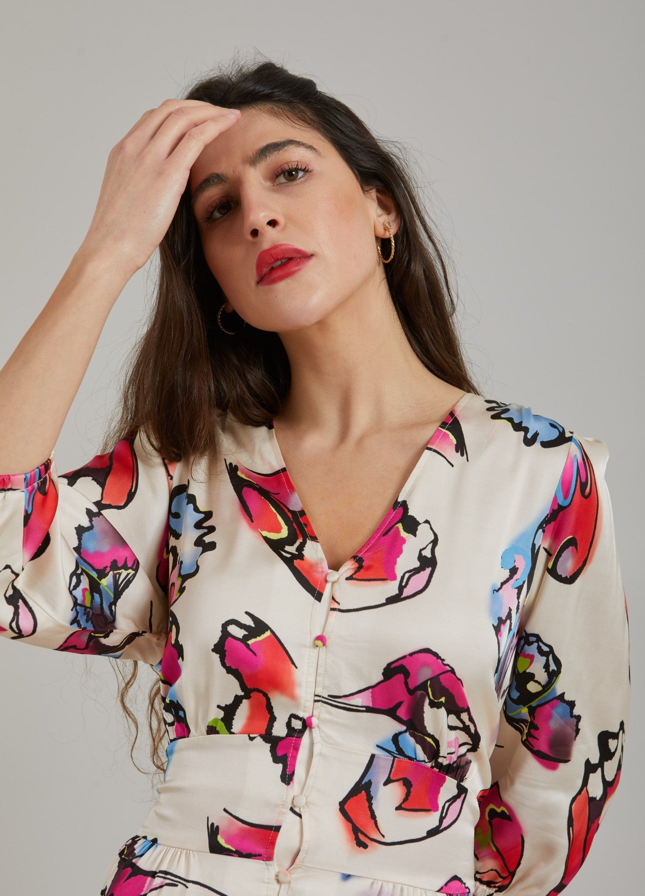KJOLE M. KNAPPER OG BUTTERFLY PRINT - Butterfly print