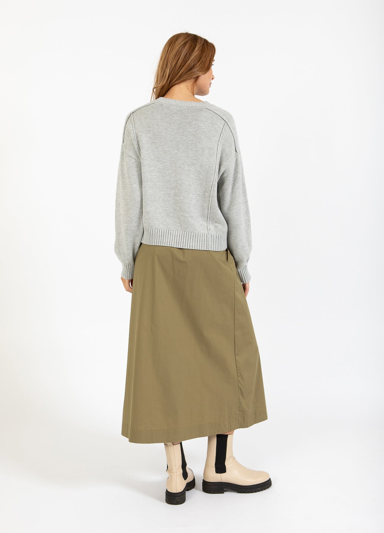 CC HEART AVERY O-HALS SWEATER - Light grey melange