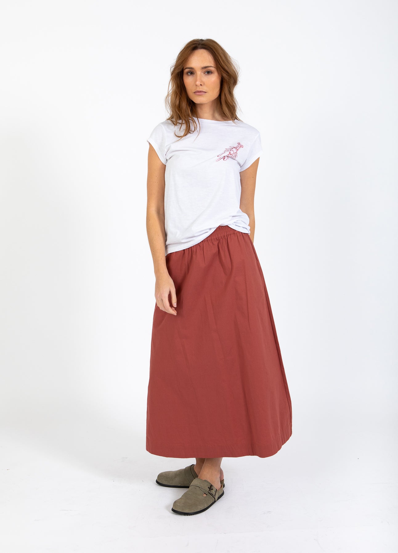CC HEART LOBSTER TEE - KORT ÆRME - White