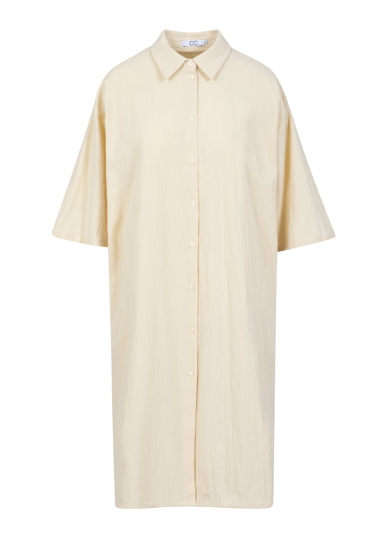 CC HEART SCOUT HØR-LOOK SKJORTEKJOLE - Light honey