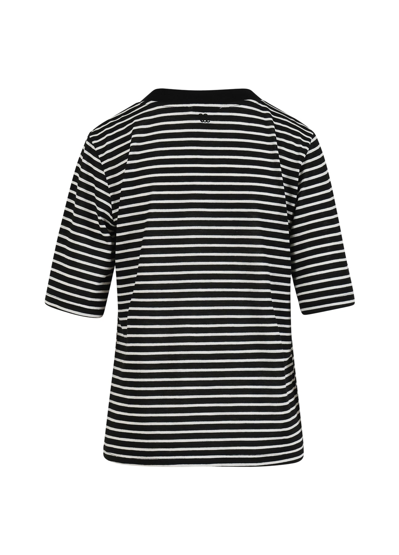CC HEART SILLA STRIBET KORTÆRMET T-SHIRT - Black/off white stripes Online nu