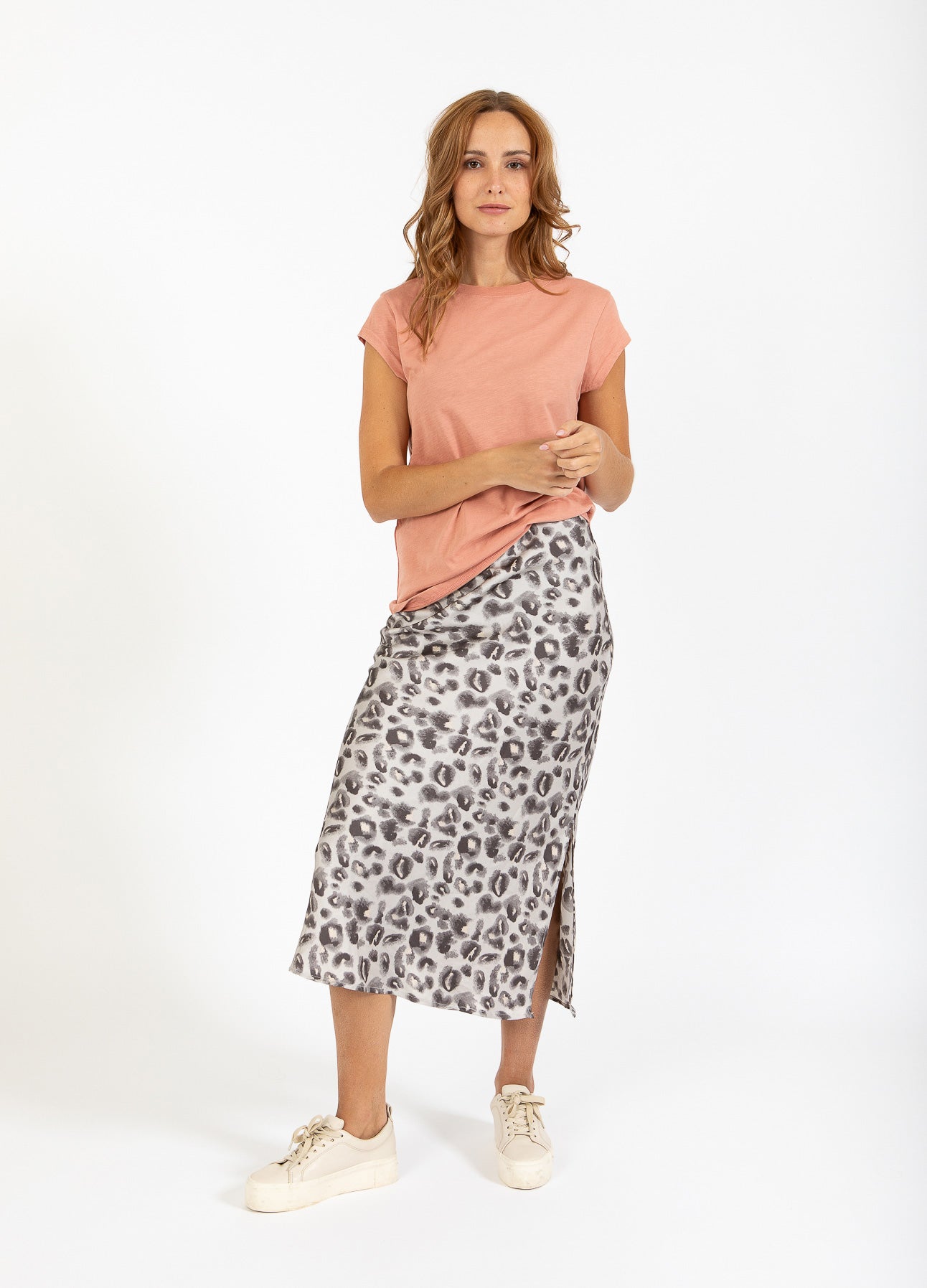 CC HEART SKYLER MEDI NEDERDEL MED PRINT - Grey leo