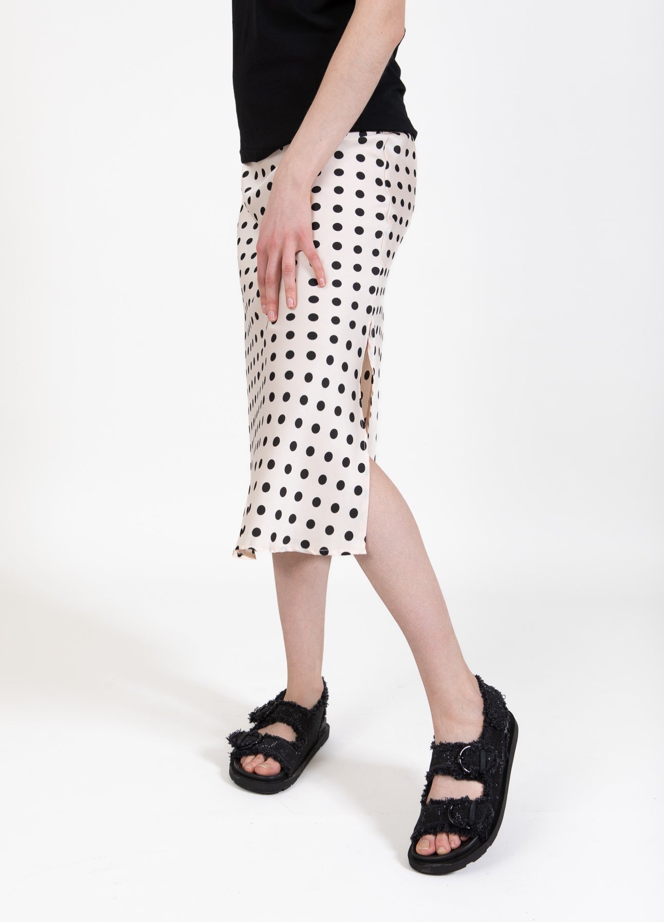 CC HEART SKYLER SATIN NEDERDEL - Dot print