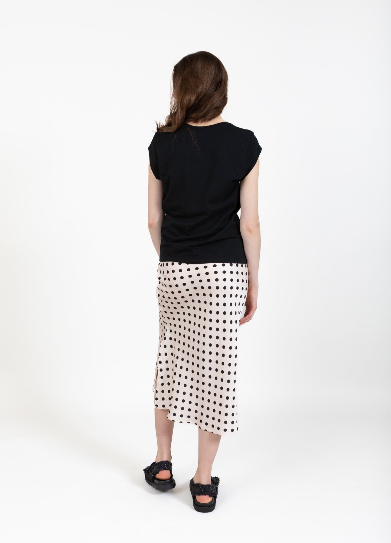 CC HEART SKYLER SATIN NEDERDEL - Dot print