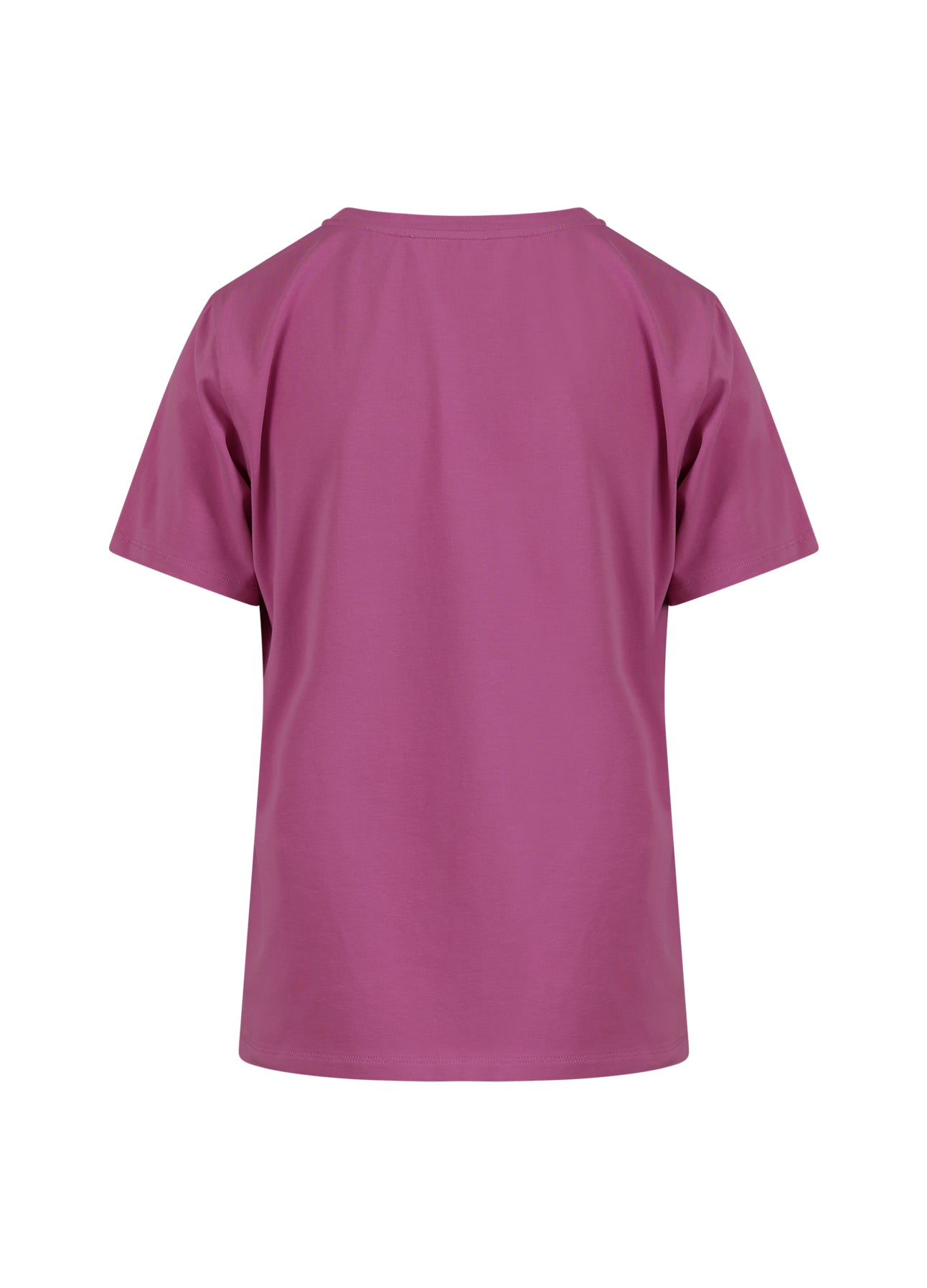 T-SHIRT MED RUND HALS - KORTE ÆRMER - Magenta
