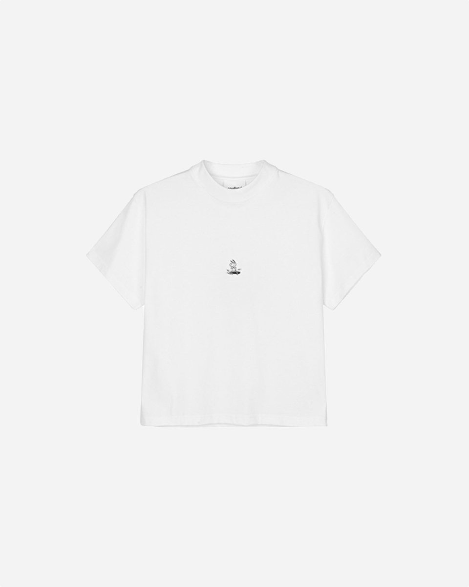 Anya Snoopy Skateboard T-shirt - White