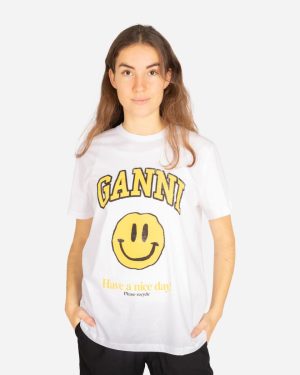 Basic Cotton Jersey - Bright White Online salg