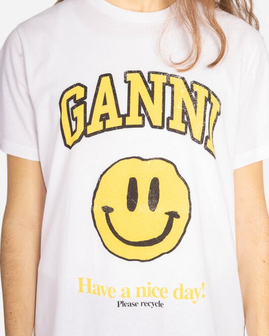 Basic Cotton Jersey - Bright White Online salg