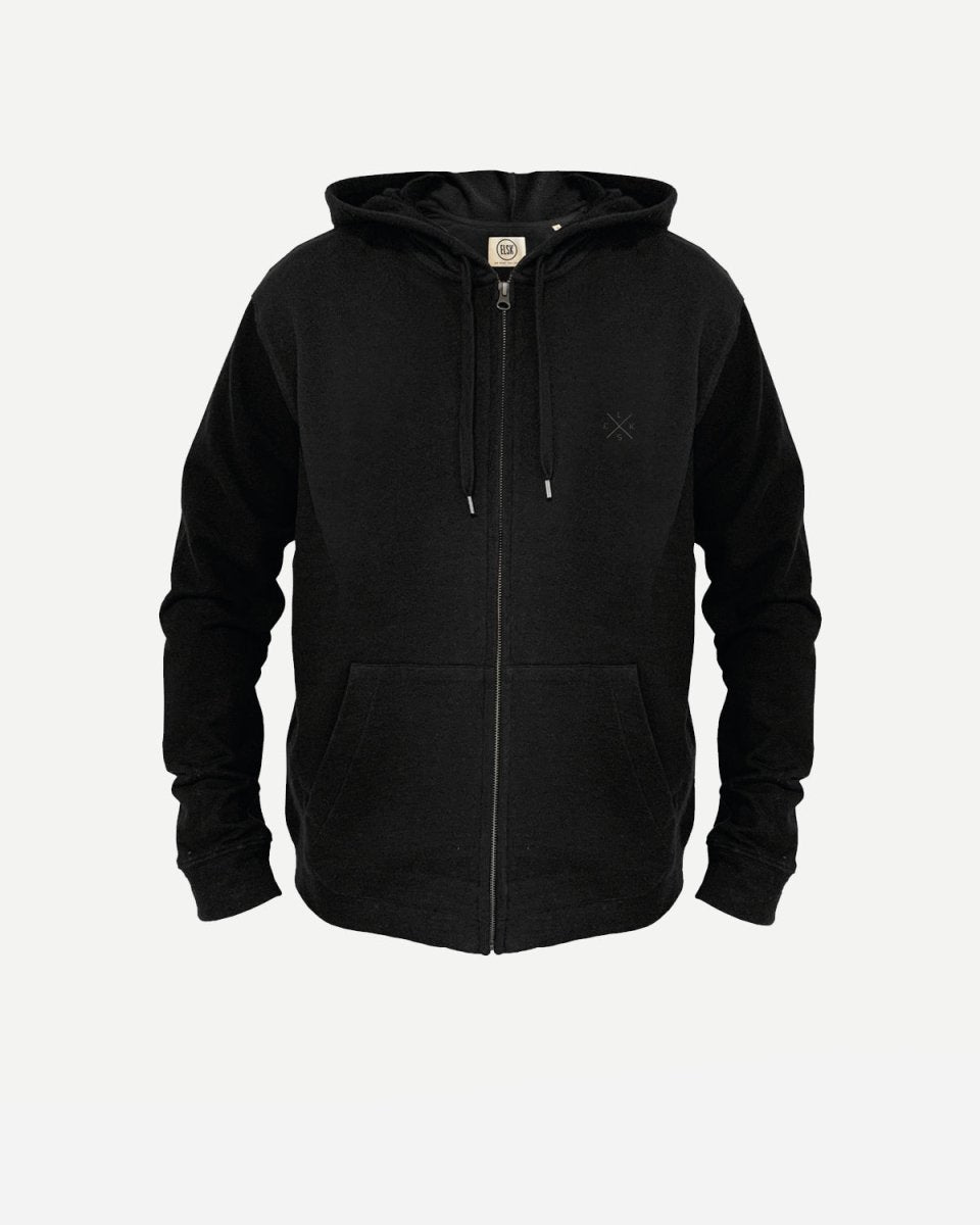 ELSK MEN'S HEMP HOODIE - Black
