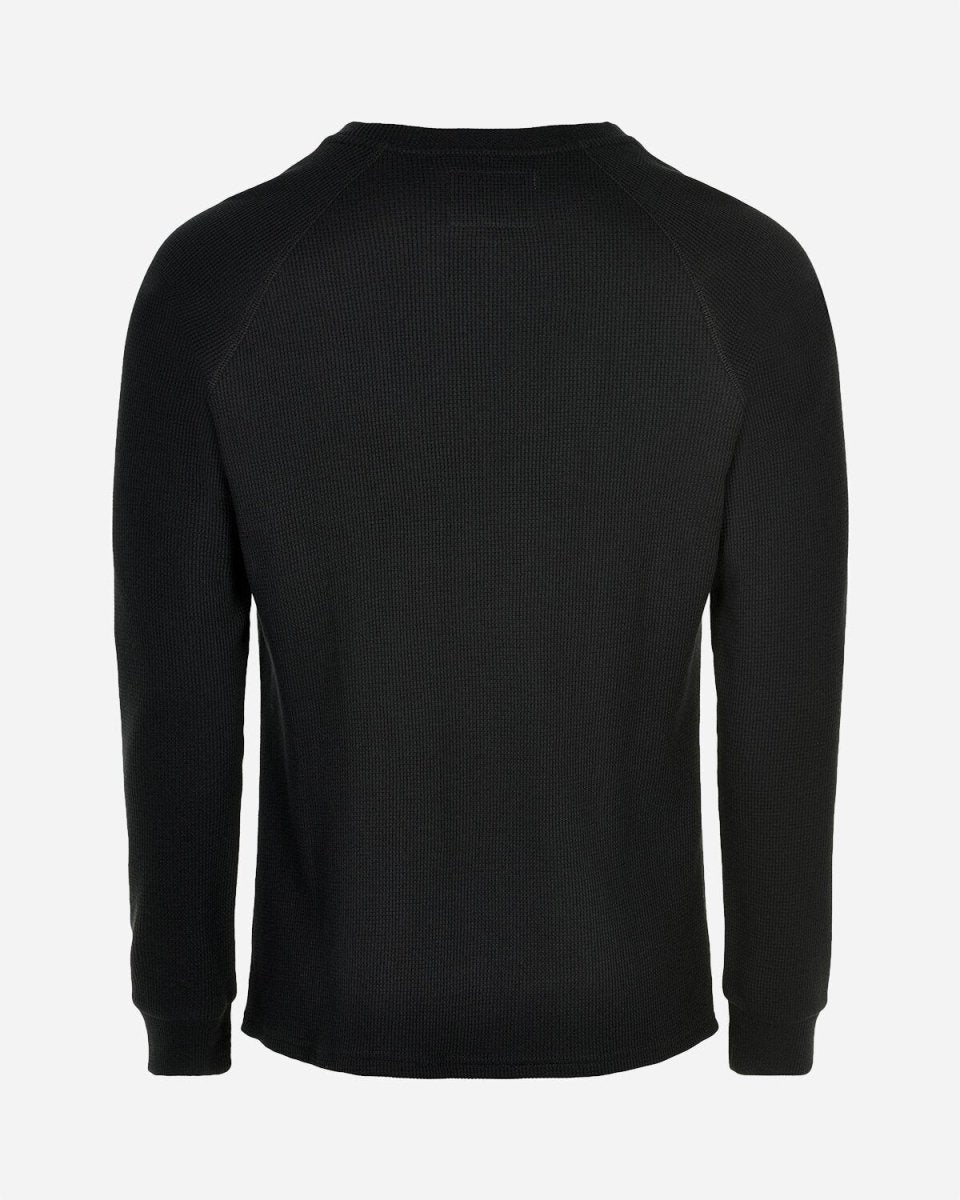 Halo Waffle Longsleeve - Black