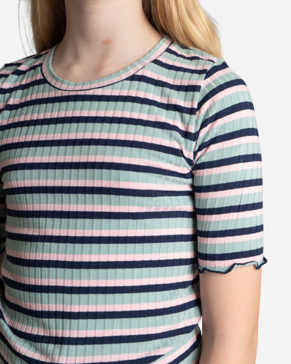 5x5 Stripe Tuviana - Aqua/Pink/Navy